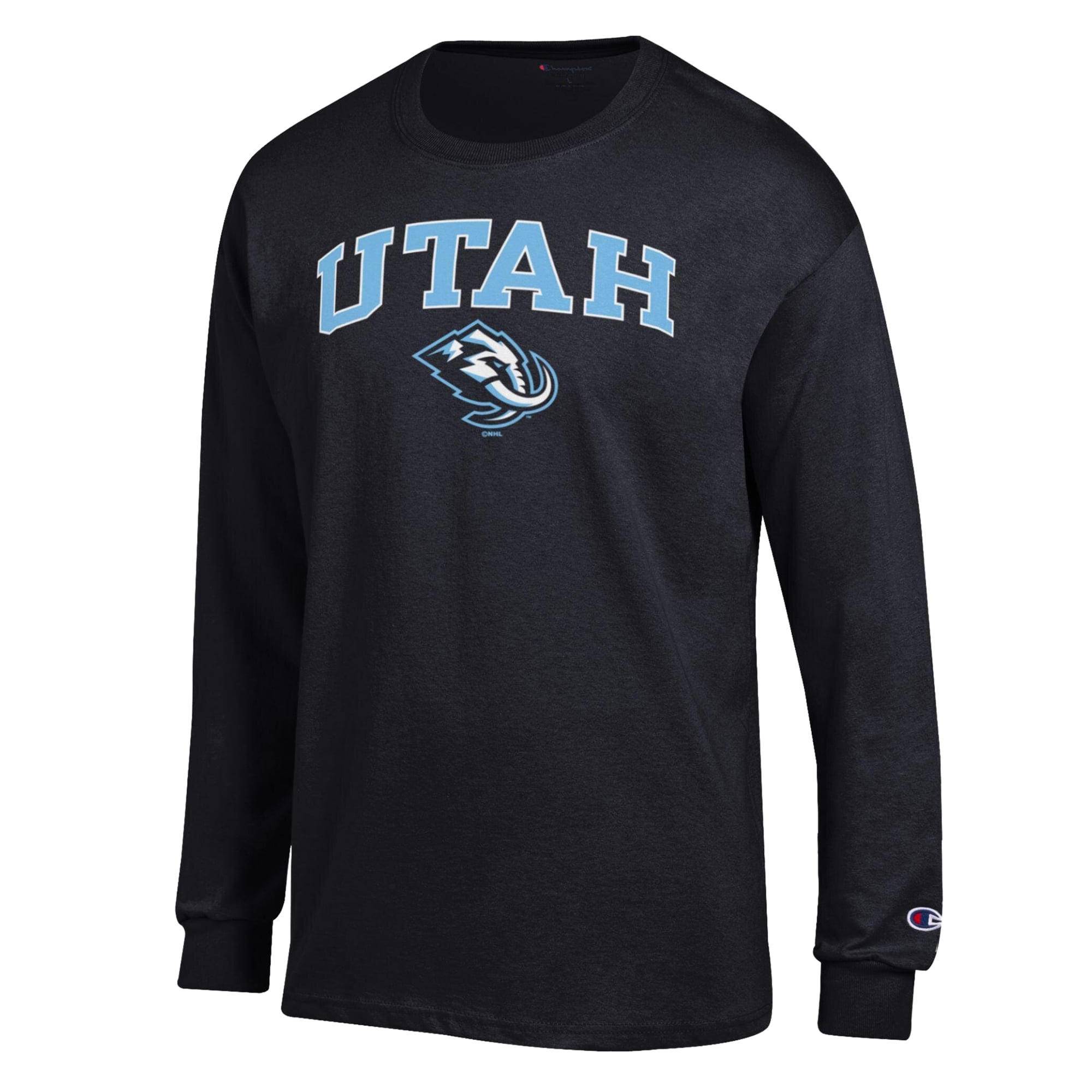 Men's Champion Black Utah Mammoth Jersey Long-Sleeve T-Shirt