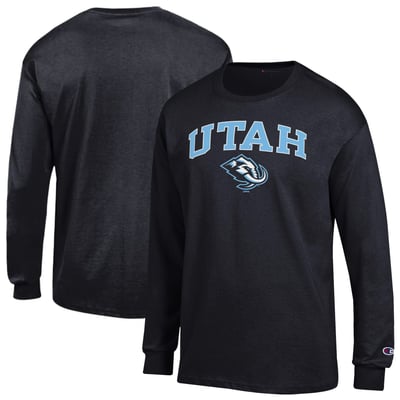  Utah Mammoth Champion Jersey Long-Sleeve T-Shirt - Black