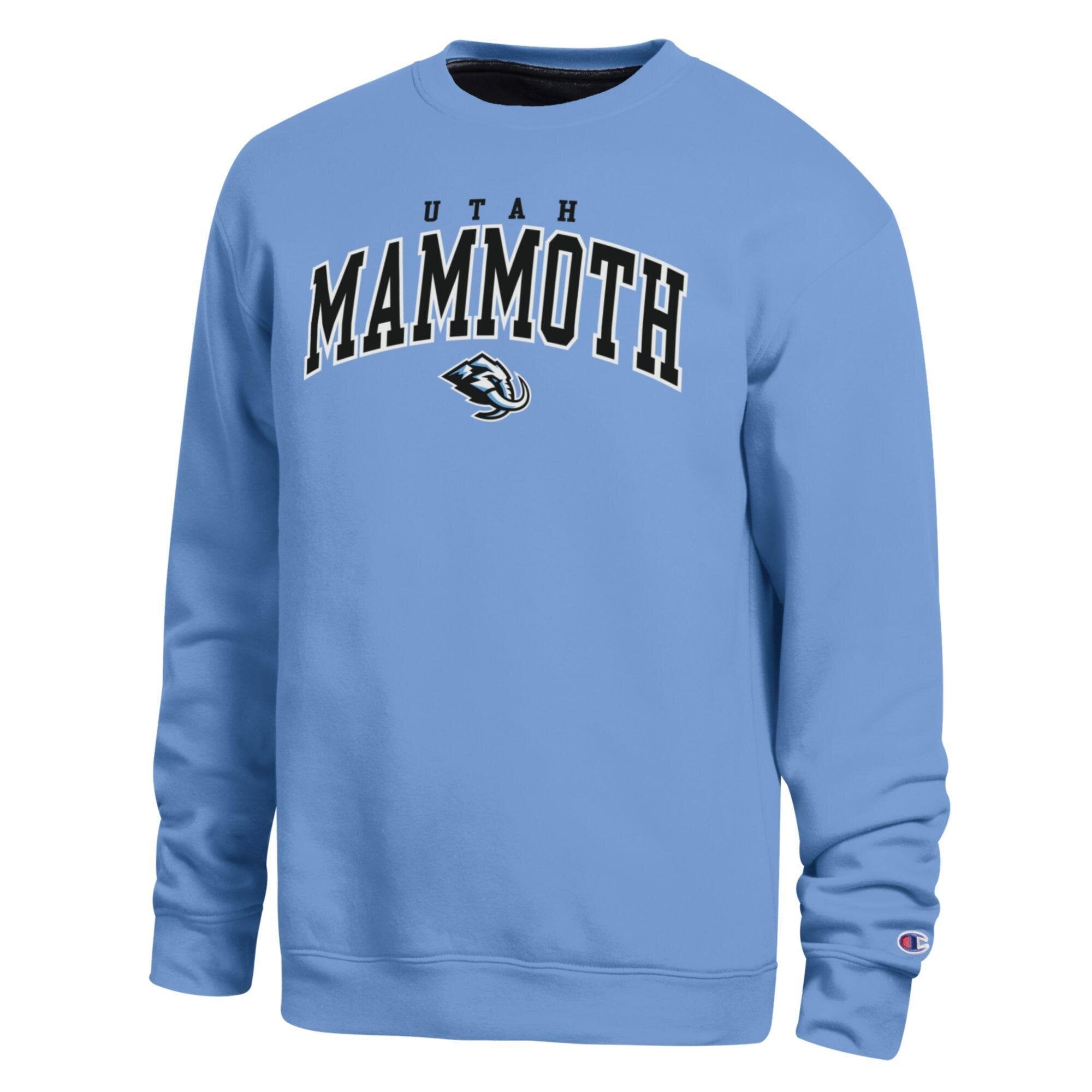 Men's Champion Light Blue Utah Mammoth Contrast Sweatshirt