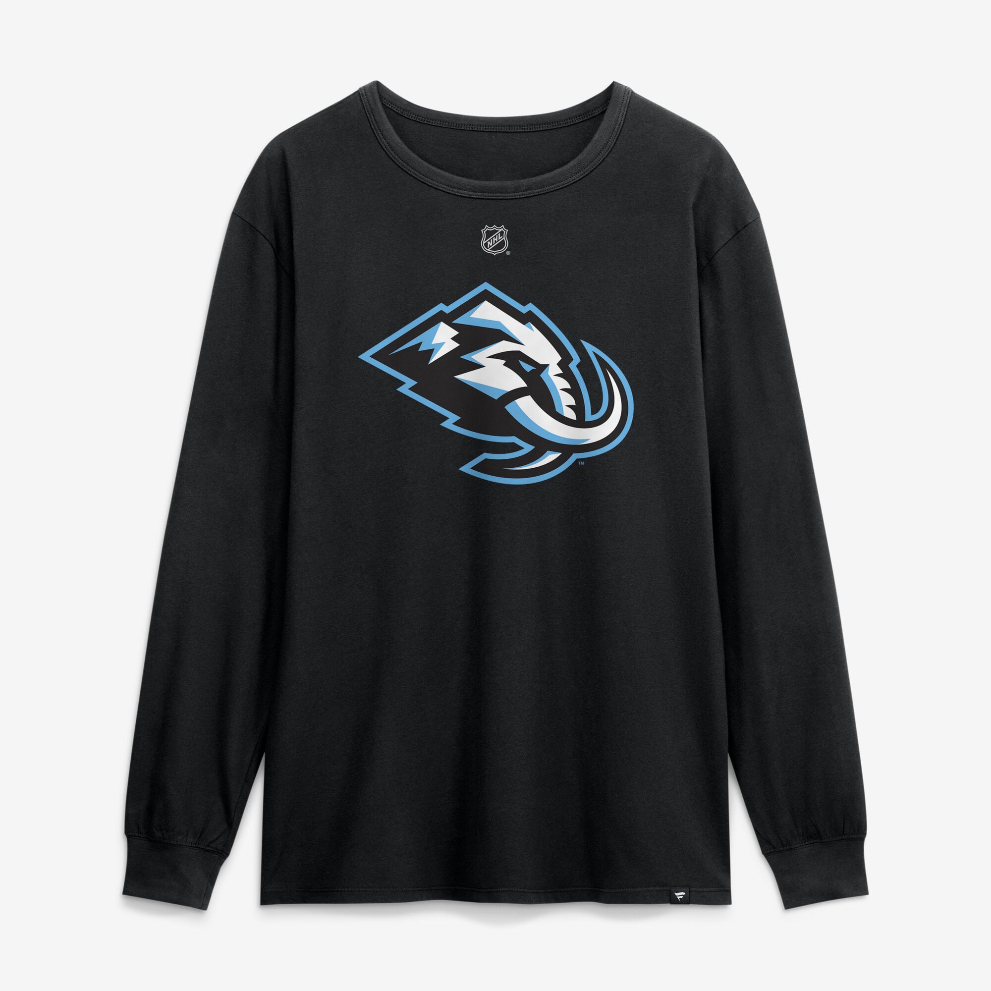 T-shirt à manches longues Fanatics Anders Lee Black Utah Mammoth Authentic Stack avec nom et numéro pour homme