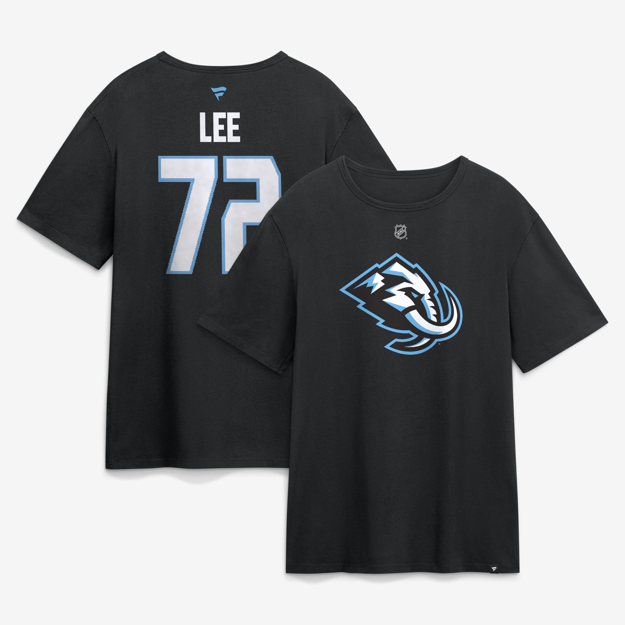 T-shirt authentique Fanatics Anders Lee Black Utah Mammoth avec nom et numéro