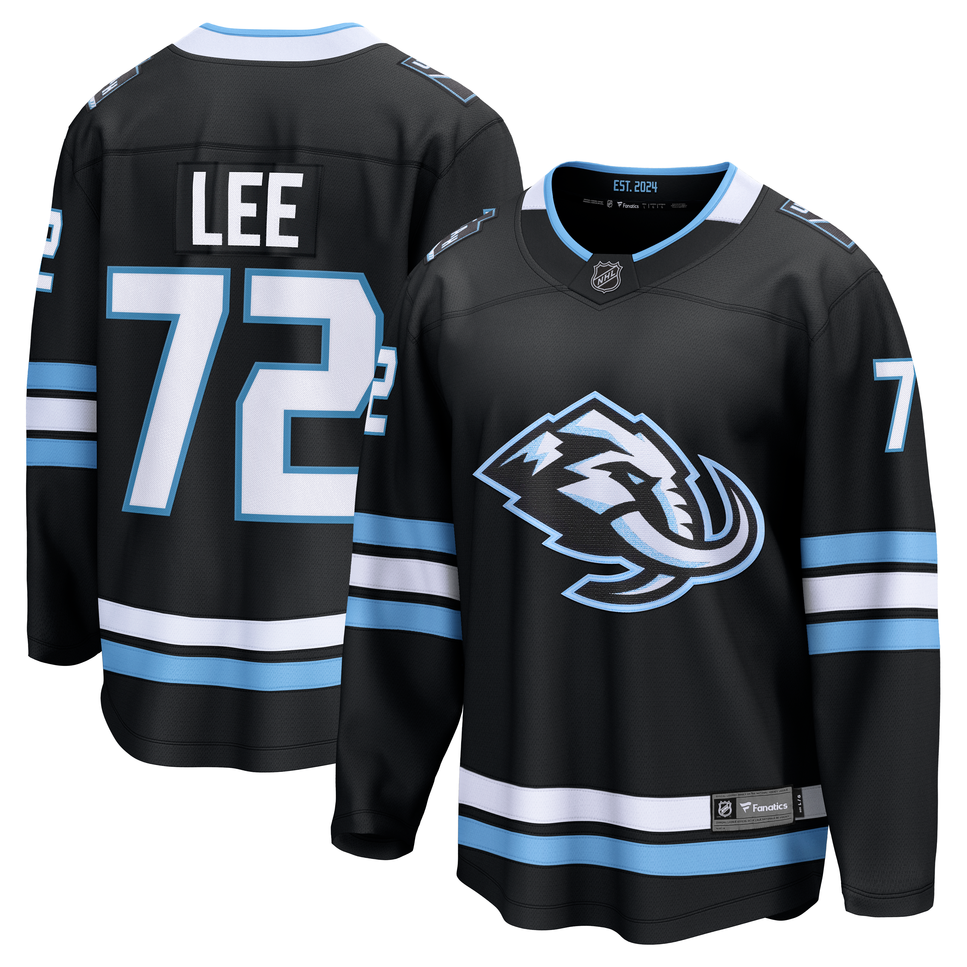 Maillot domicile Breakaway noir Anders Lee Utah Mammoth pour homme (Fanatics)