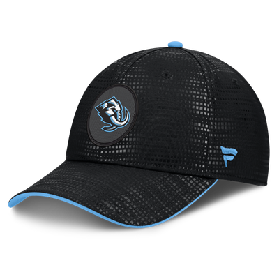 Men's Utah Mammoth Fanatics Black Authentic Pro Rink Debossed Stretch Fit Hat