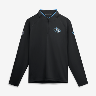 Men's Utah Mammoth Fanatics Black Authentic Pro Rink Lightweight Quarter-Zip Pullover