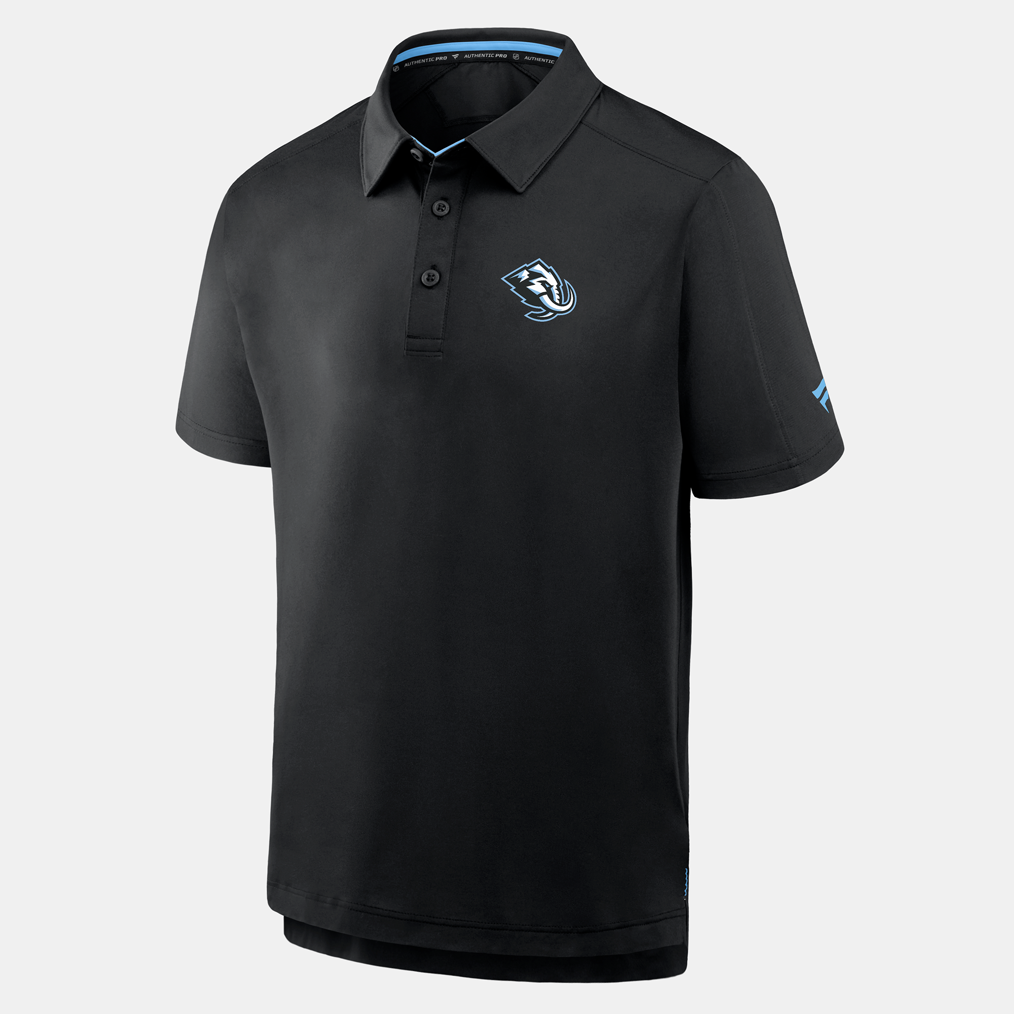 Men's Fanatics Black Utah Mammoth Authentic Pro Rink Polo
