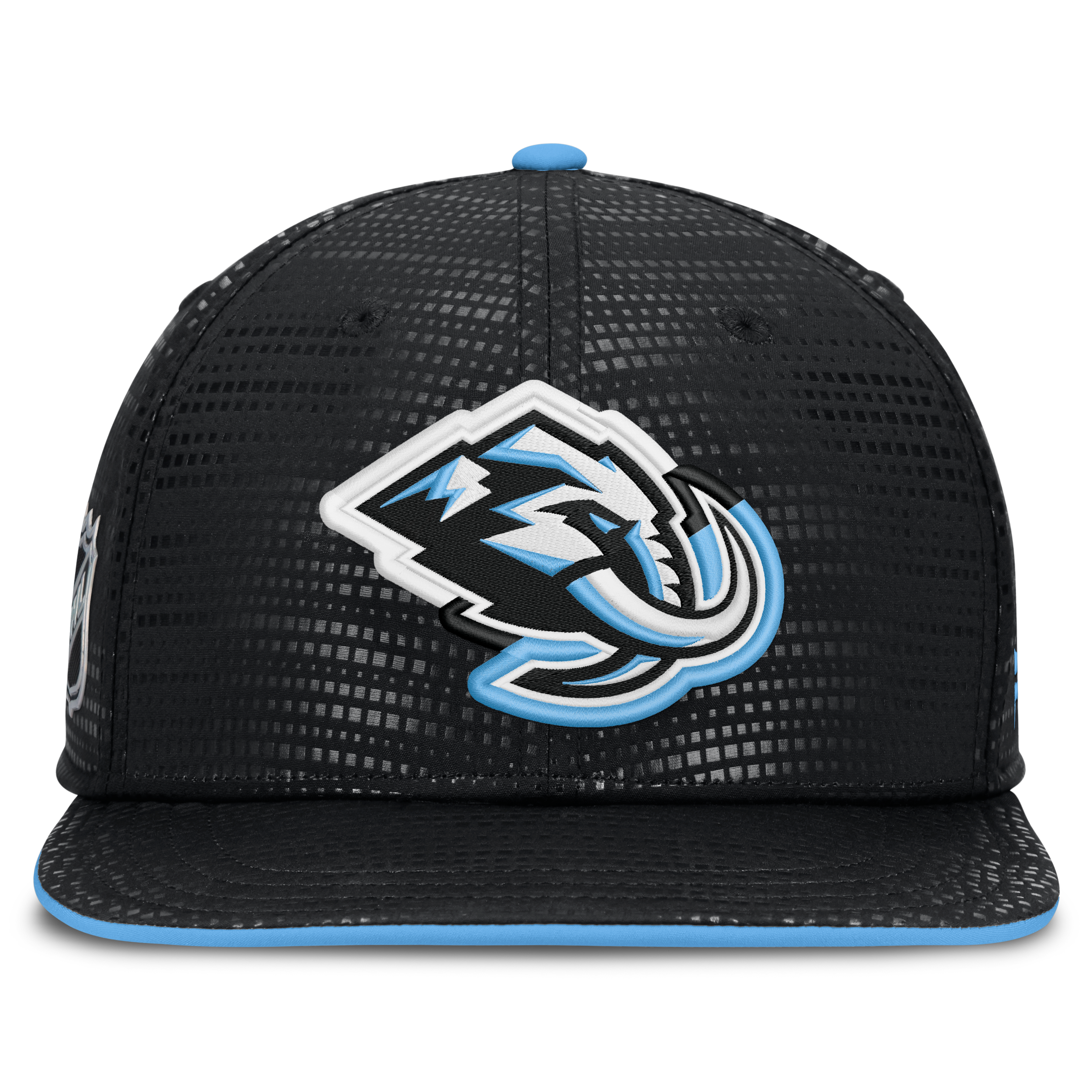 Men's Fanatics Black Utah Mammoth Authentic Pro Rink Square Visor Snapback Hat