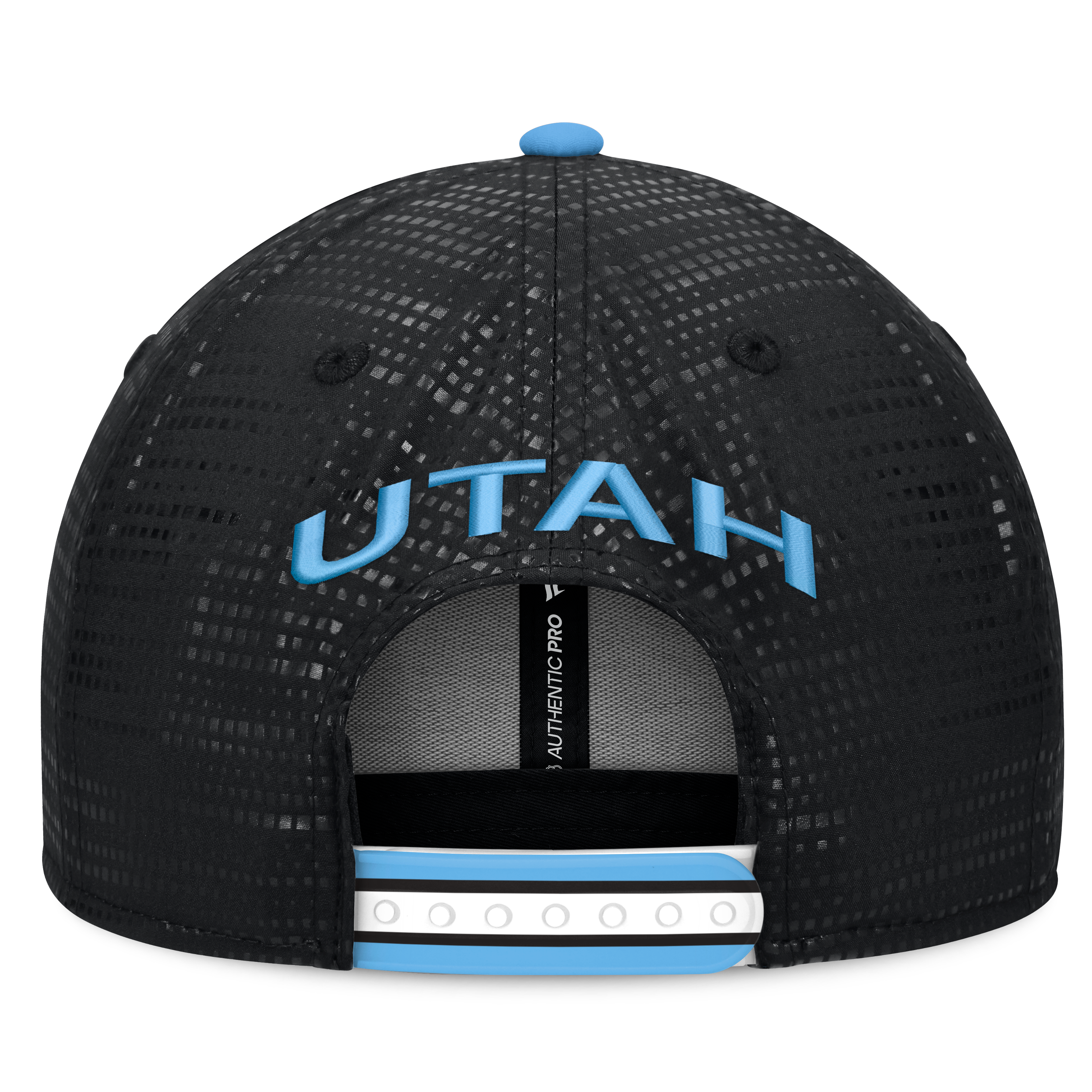 Men's Fanatics Black Utah Mammoth Authentic Pro Rink Square Visor Snapback Hat