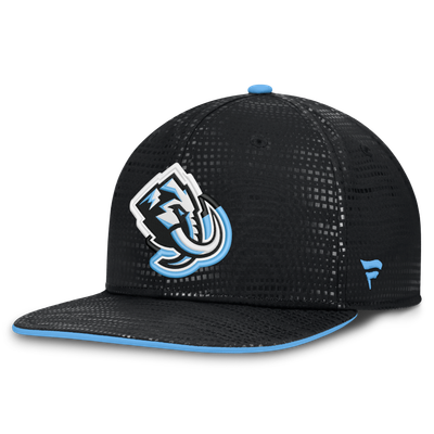 Utah Mammoth Fanatics Authentic Pro Rink Square Visor Snapback Hat - Black