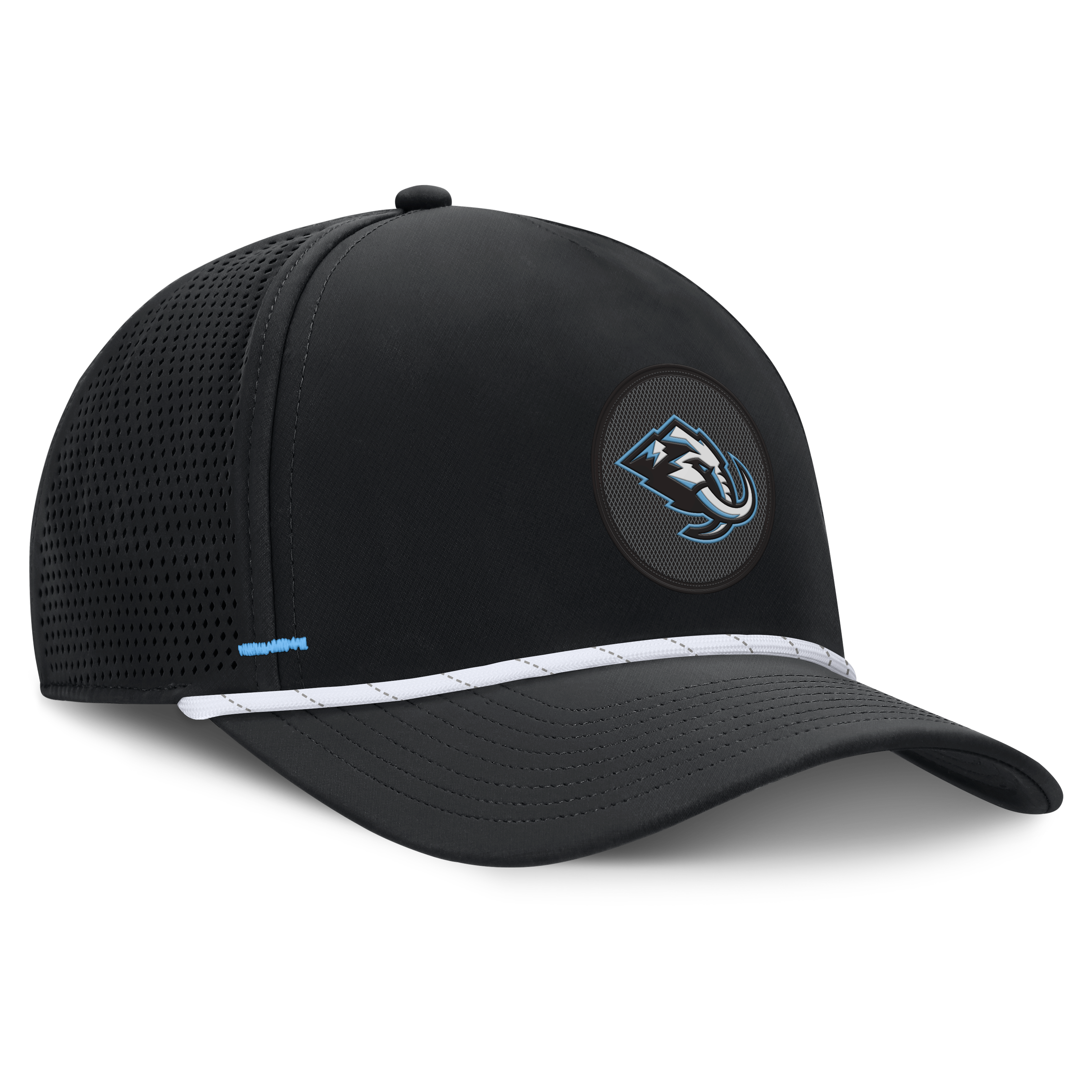 Men's Fanatics Black Utah Mammoth Authentic Pro Rink Vented A-Frame Adjustable Hat