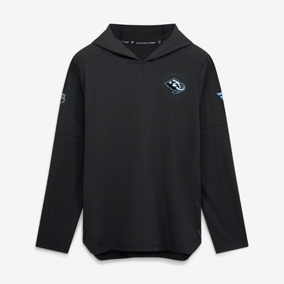 Men's Utah Mammoth Fanatics Black Authentic Pro Train Lightweight Hoodie