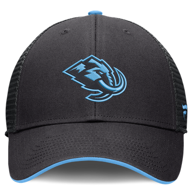 Men's Utah Mammoth Fanatics Black Fundamental Limits Trucker Adjustable Hat
