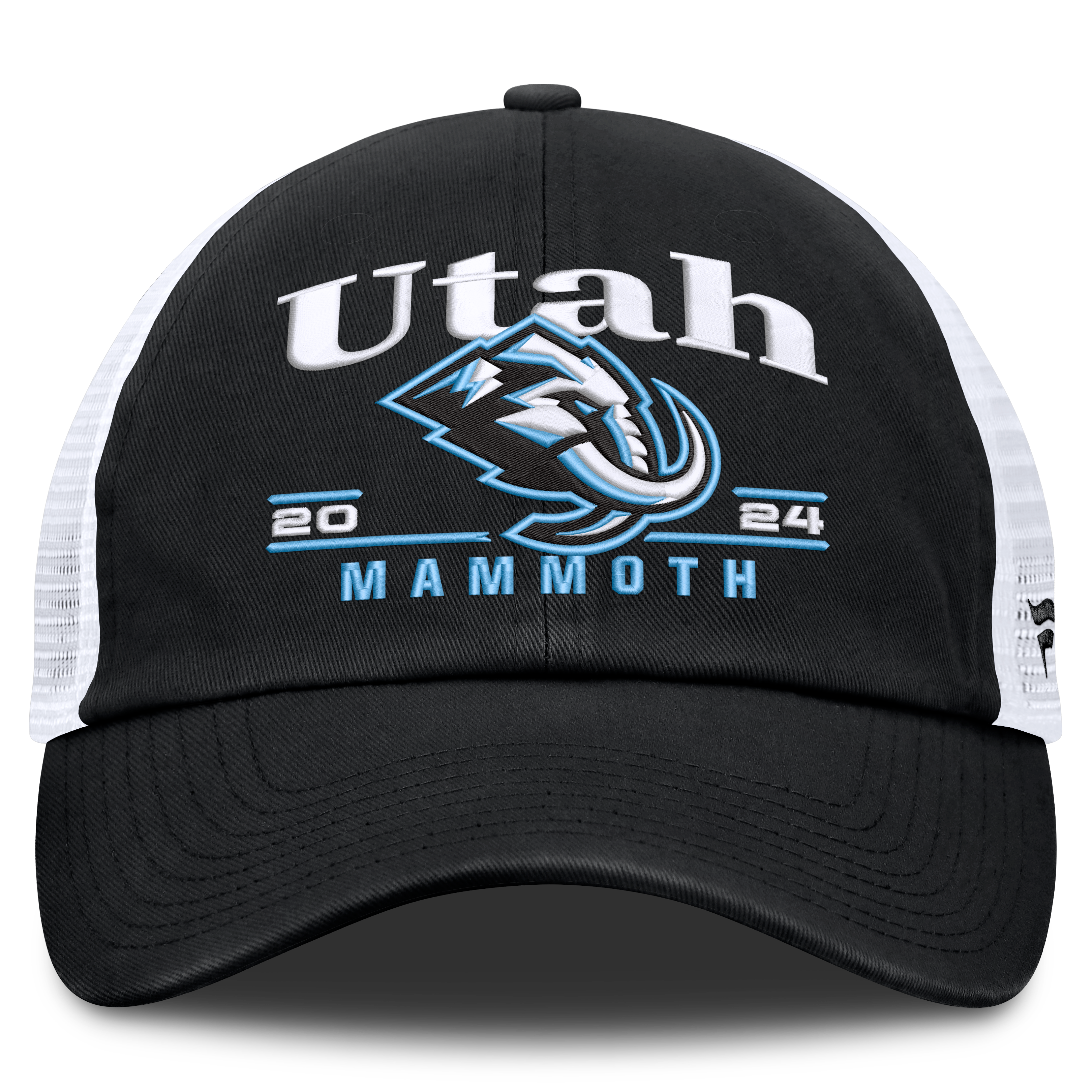 Casquette trucker ajustable Fanatics Black Utah Mammoth Fundamental Underline pour homme