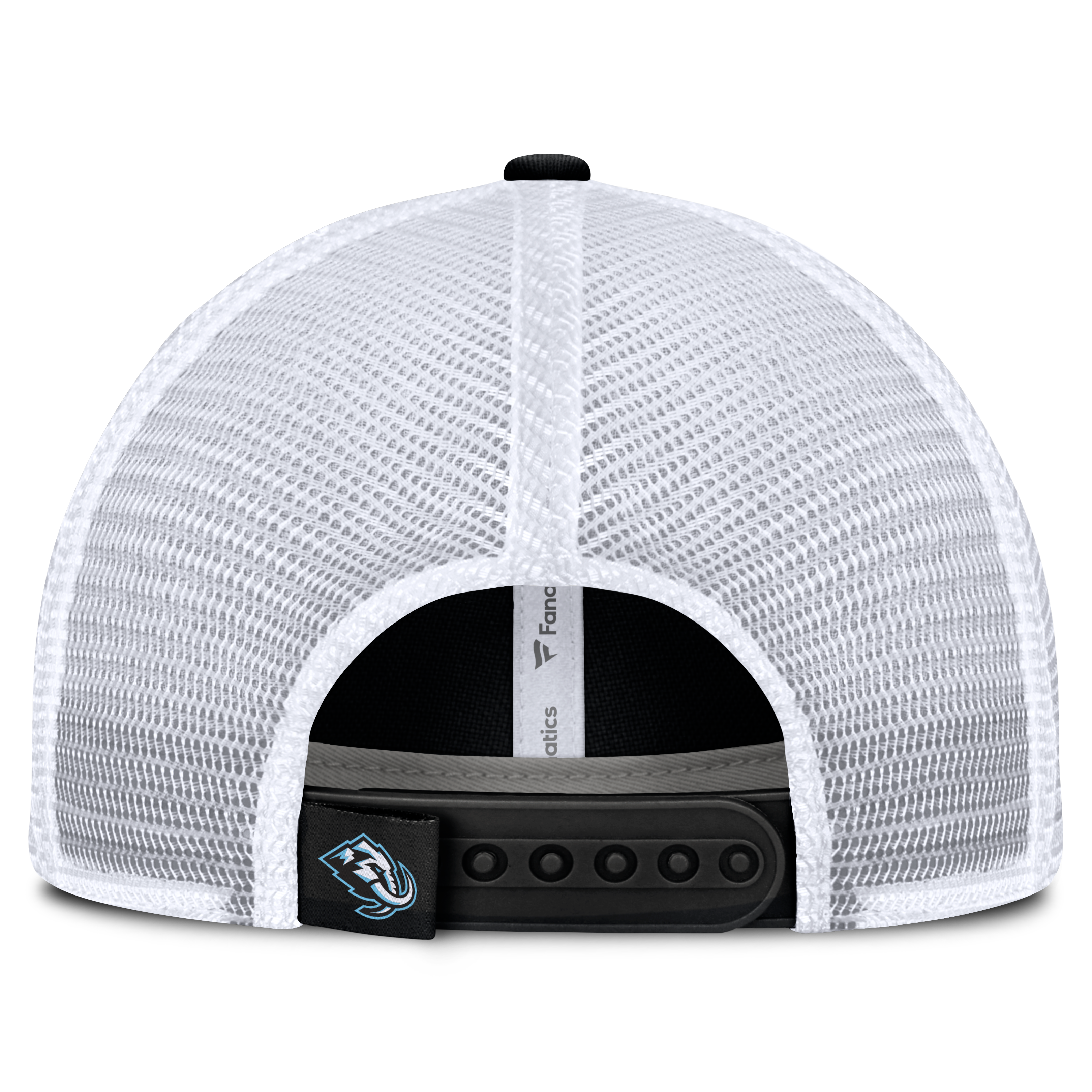 Casquette trucker ajustable Fanatics Black Utah Mammoth Fundamental Underline pour homme