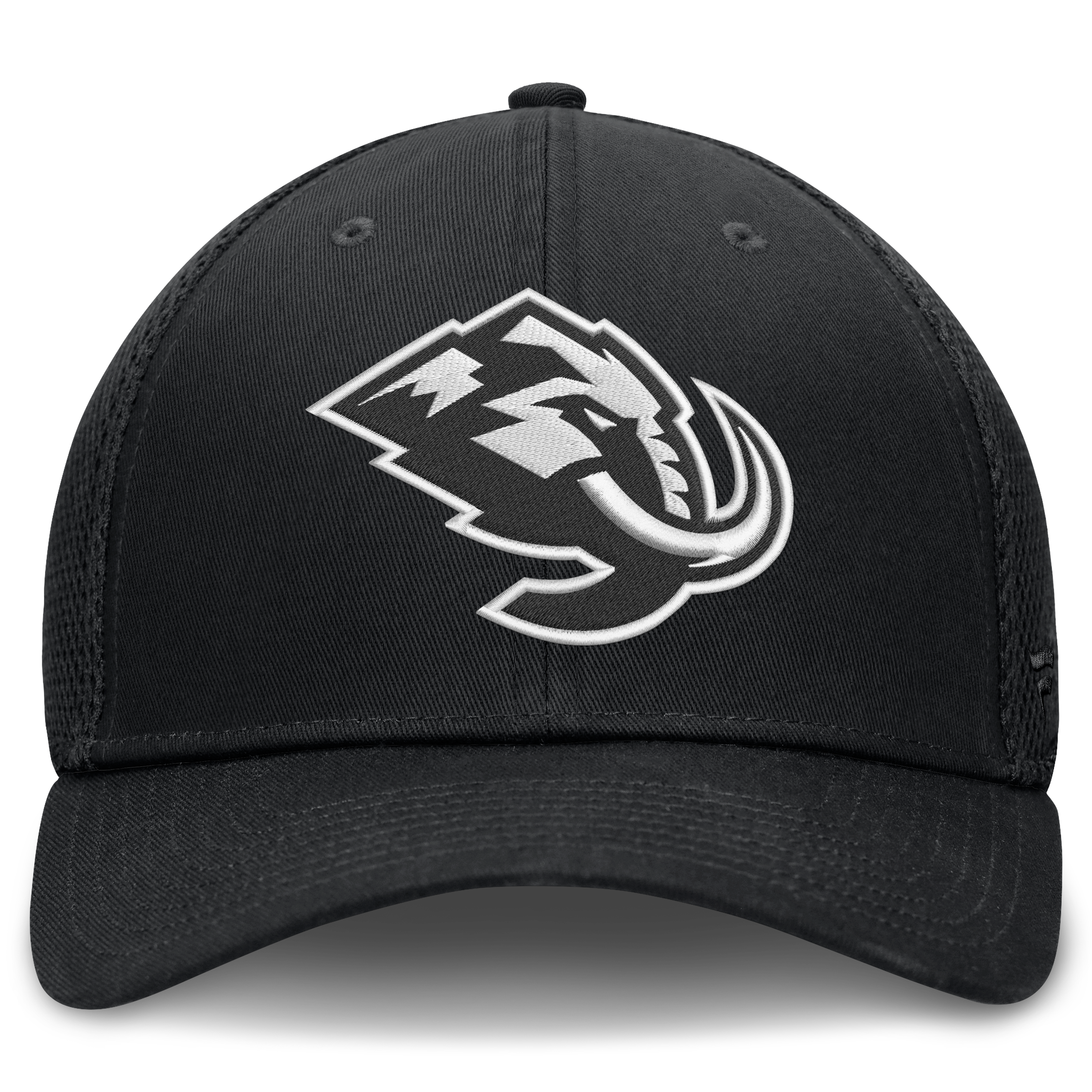 Casquette extensible Fanatics Black Utah Mammoth à dos en maille ton sur pour homme