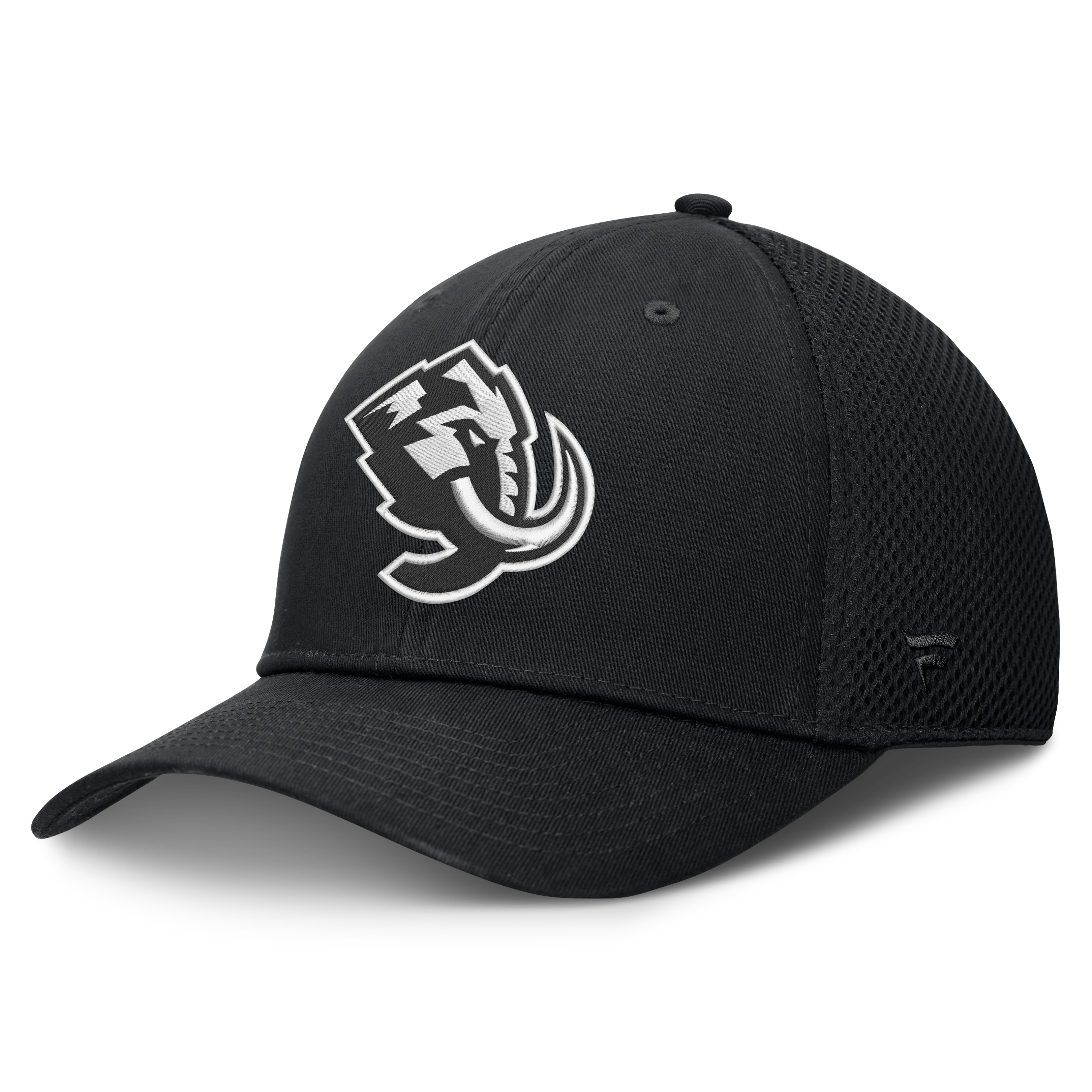 Casquette extensible Fanatics Black Utah Mammoth à dos en maille ton sur pour homme
