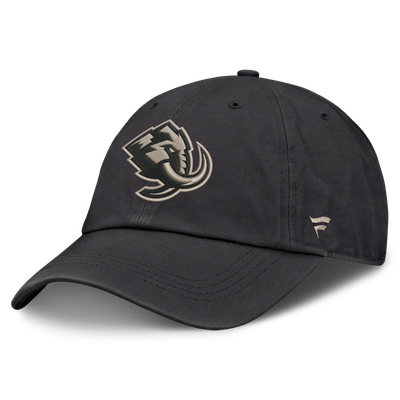 Men's Utah Mammoth Fanatics Charcoal Road Phantom Washed Adjustable Hat