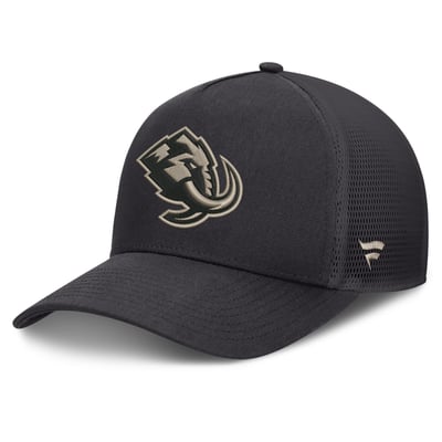 Men's Utah Mammoth Fanatics Charcoal Road Soft Wash A-Frame Meshback Hat