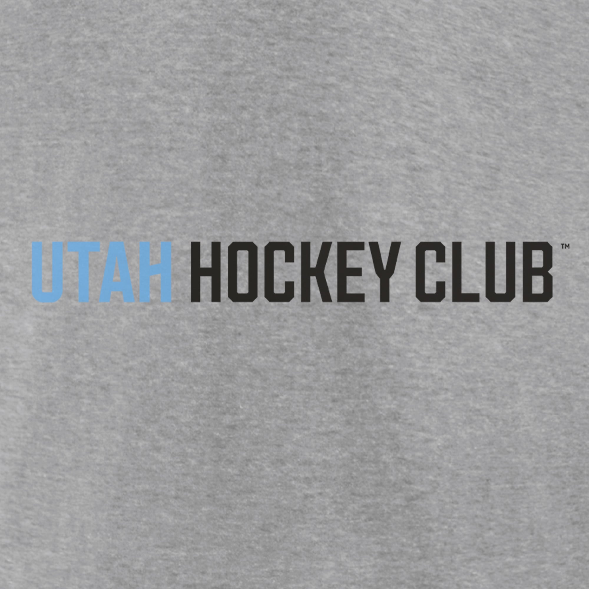 Men's Fanatics Heather Gray Utah Hockey Club Wordmark Logo Long Sleeve T-Shirt