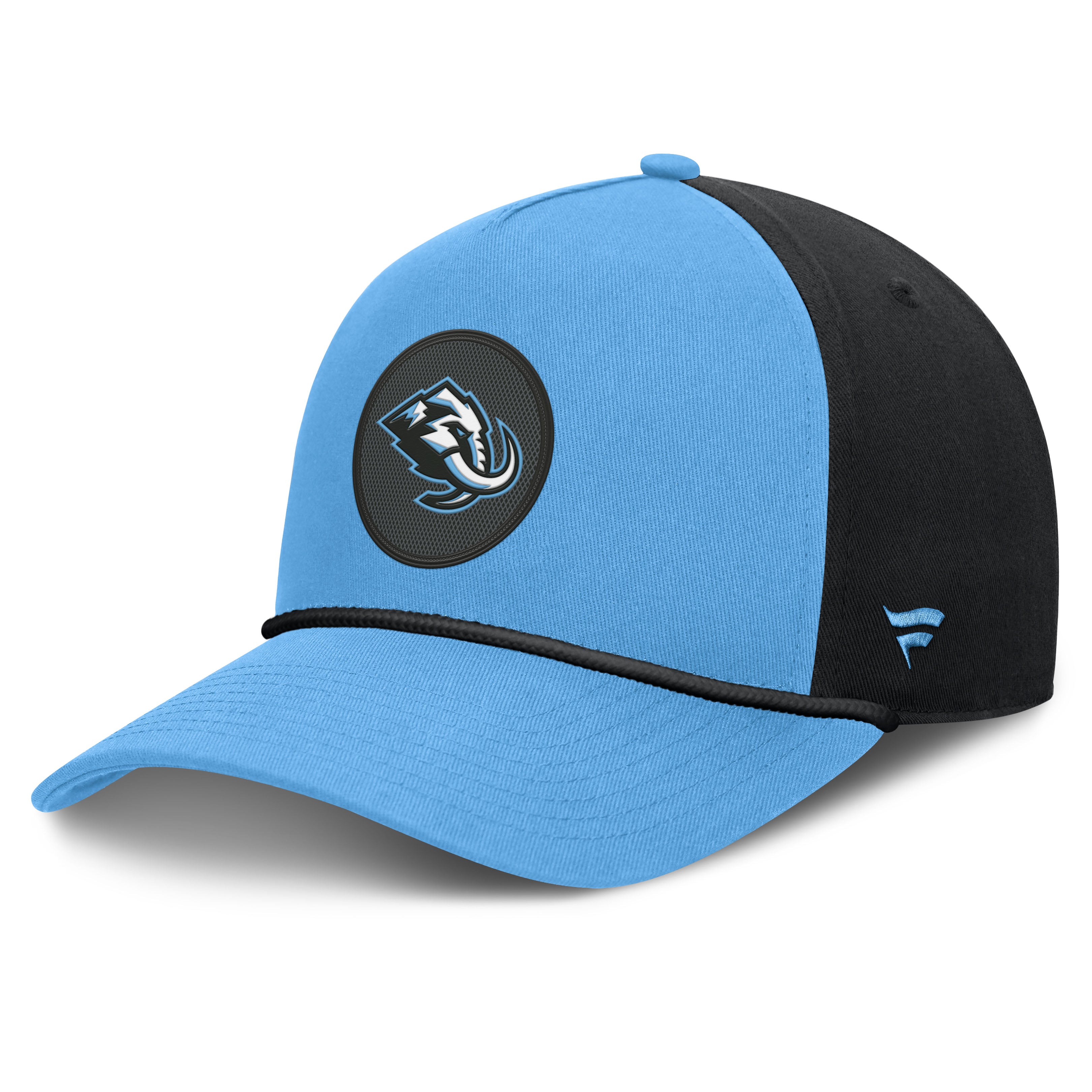 Casquette Fanatics bleu clair Utah Mammoth Authentic Pro Rink à monture A ajustable