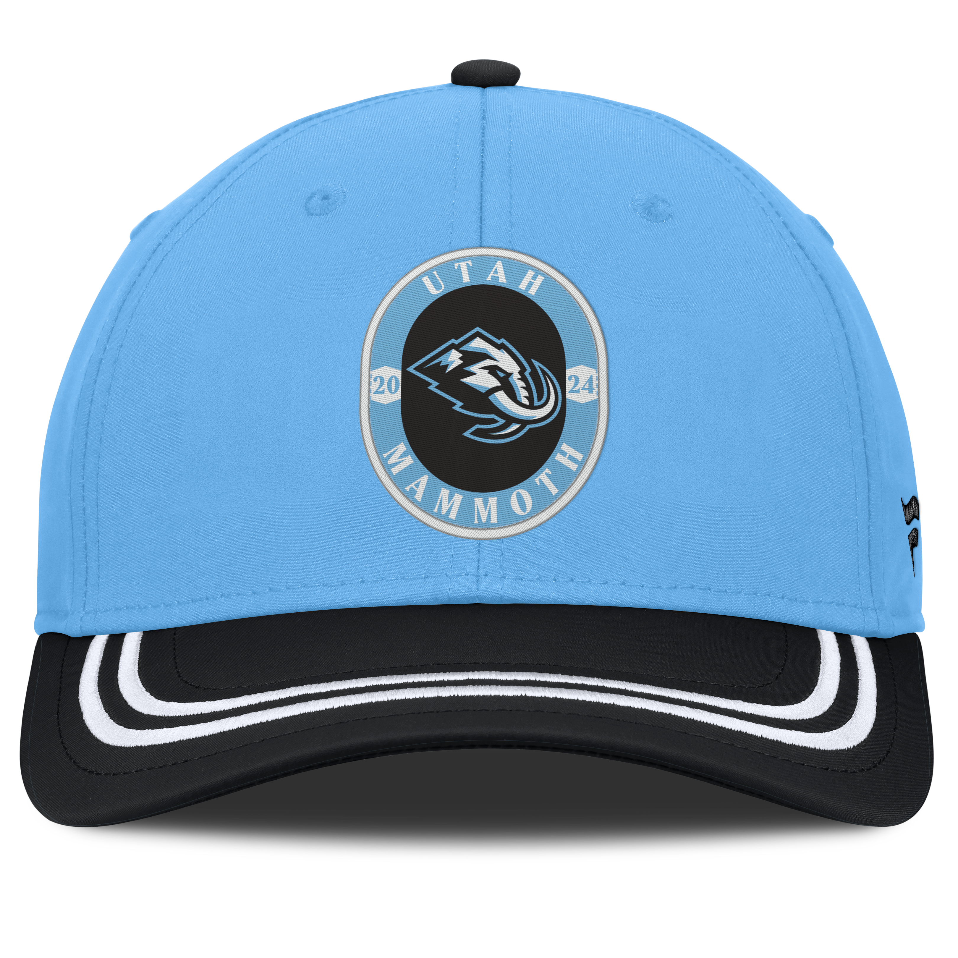 Casquette extensible Fanatics Utah Mammoth Fundamental bleu clair/noir pour homme