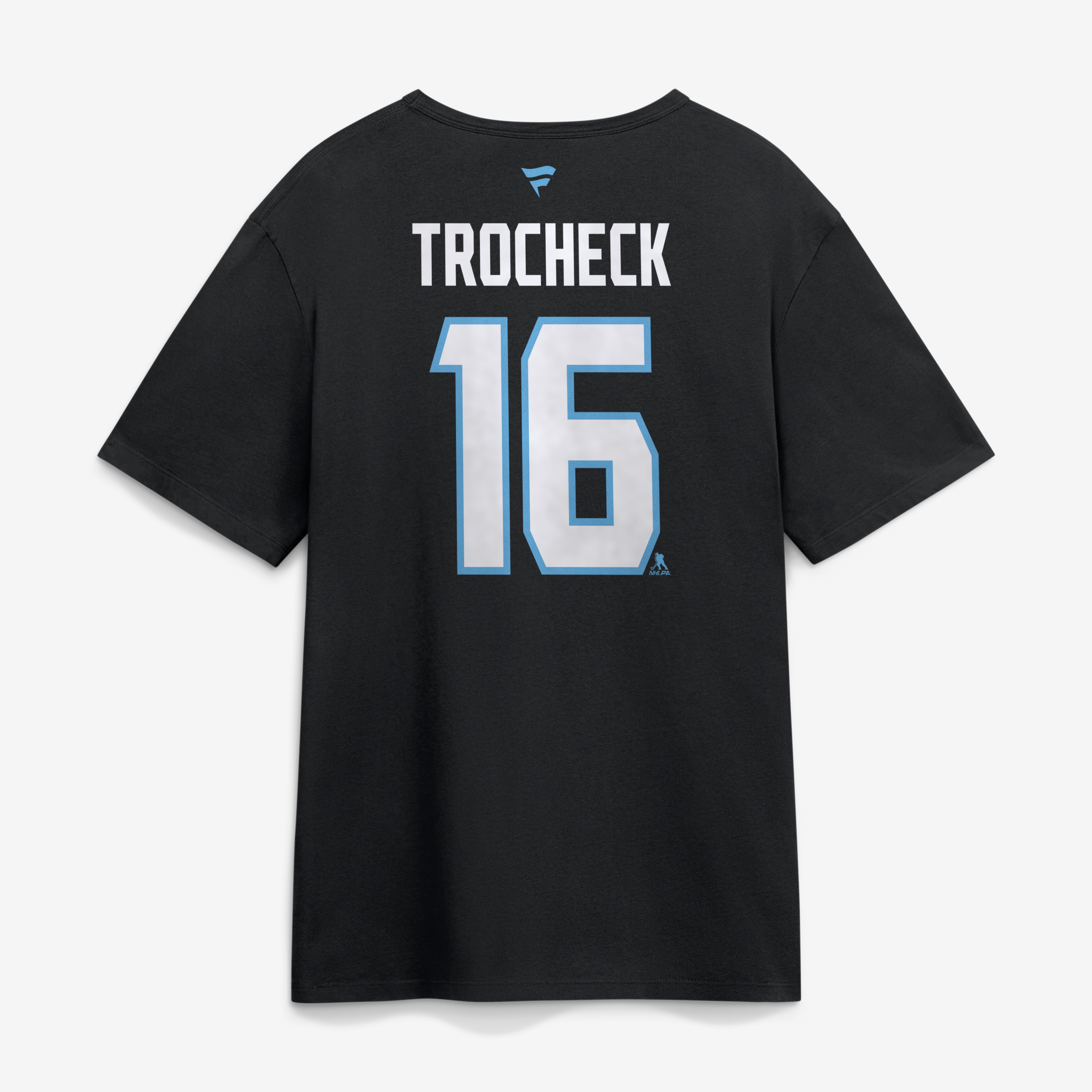 T-shirt authentique Fanatics Vincent Trocheck noir Utah Mammoth avec nom et numéro