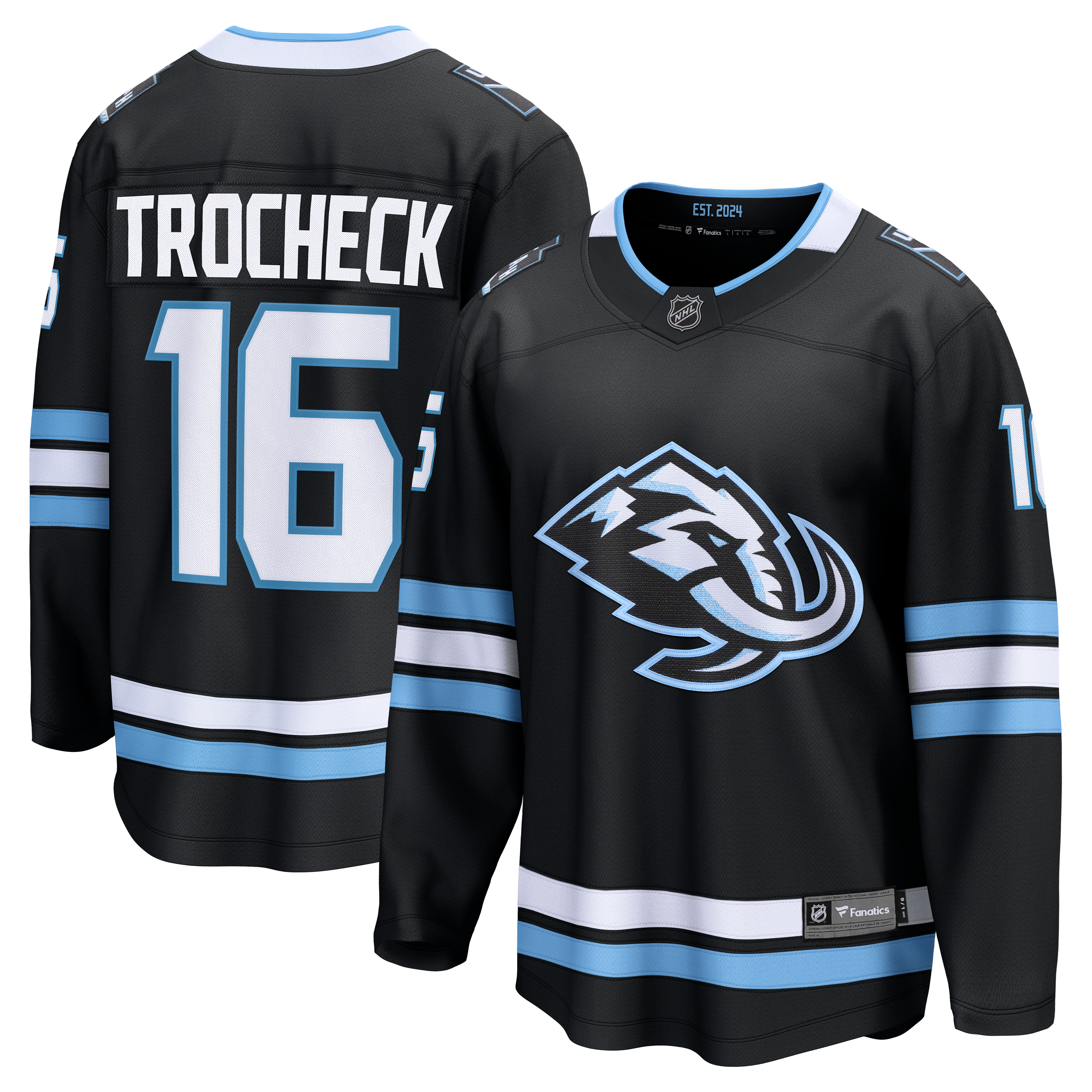 Maillot domicile Breakaway noir Vincent Trocheck Utah Mammoth pour homme (Fanatics)