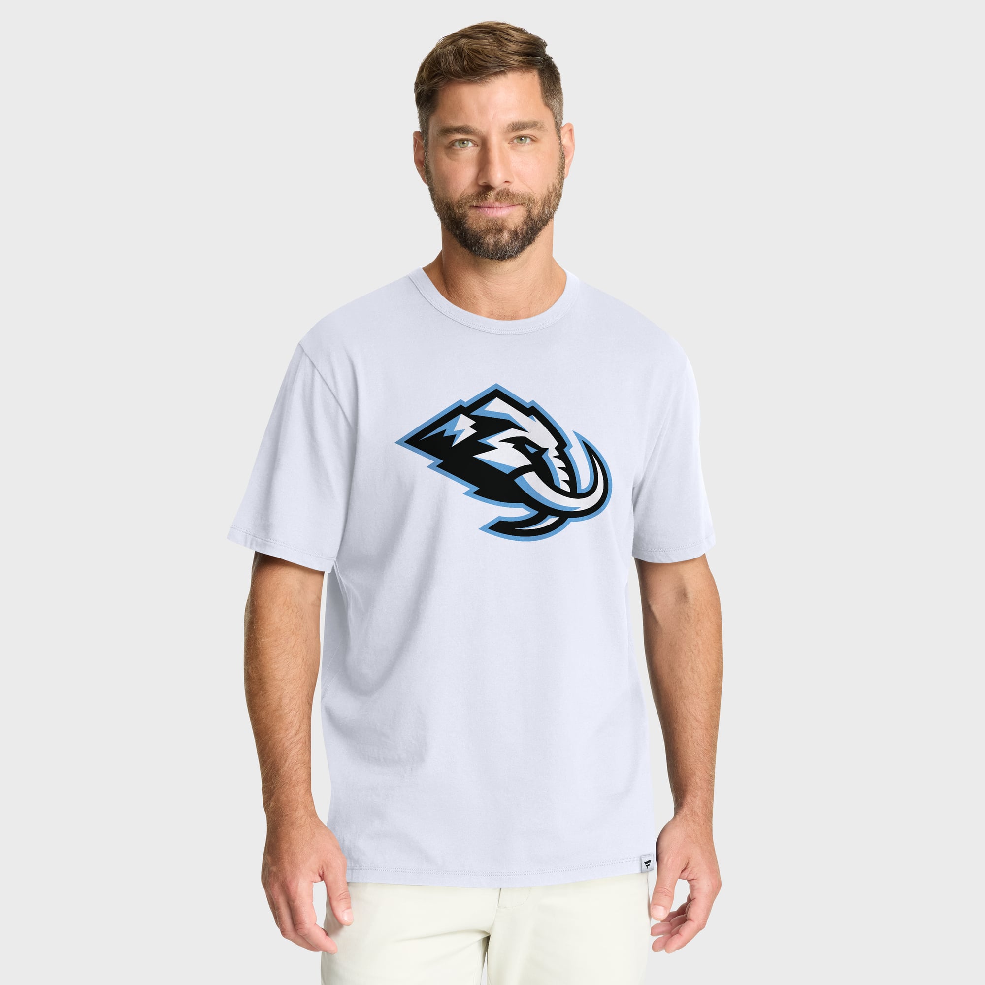 T-shirt blanc fanatiques pour homme avec logo principal Utah Mammoth Legacy