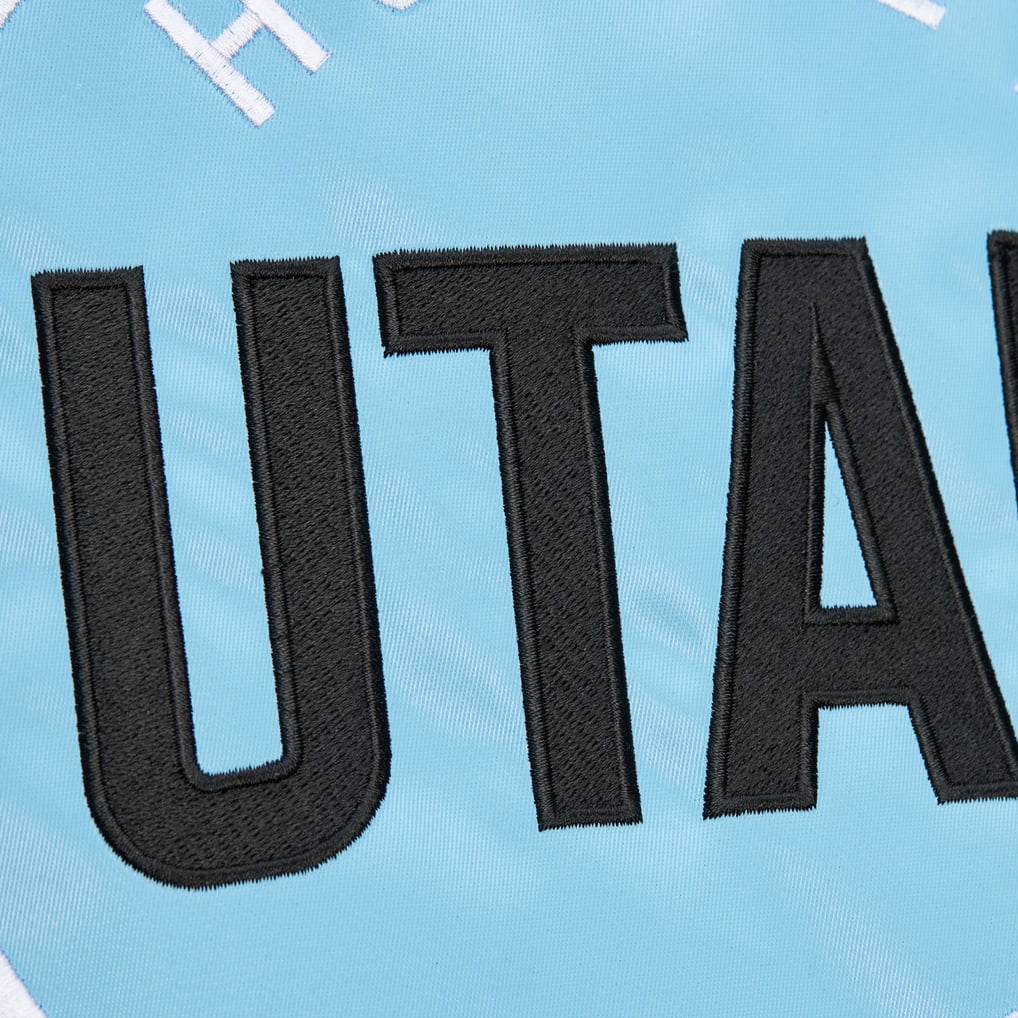 Men's Utah Hockey Club Mitchell & Ness Anthracite Playoff Pullover Hoodie