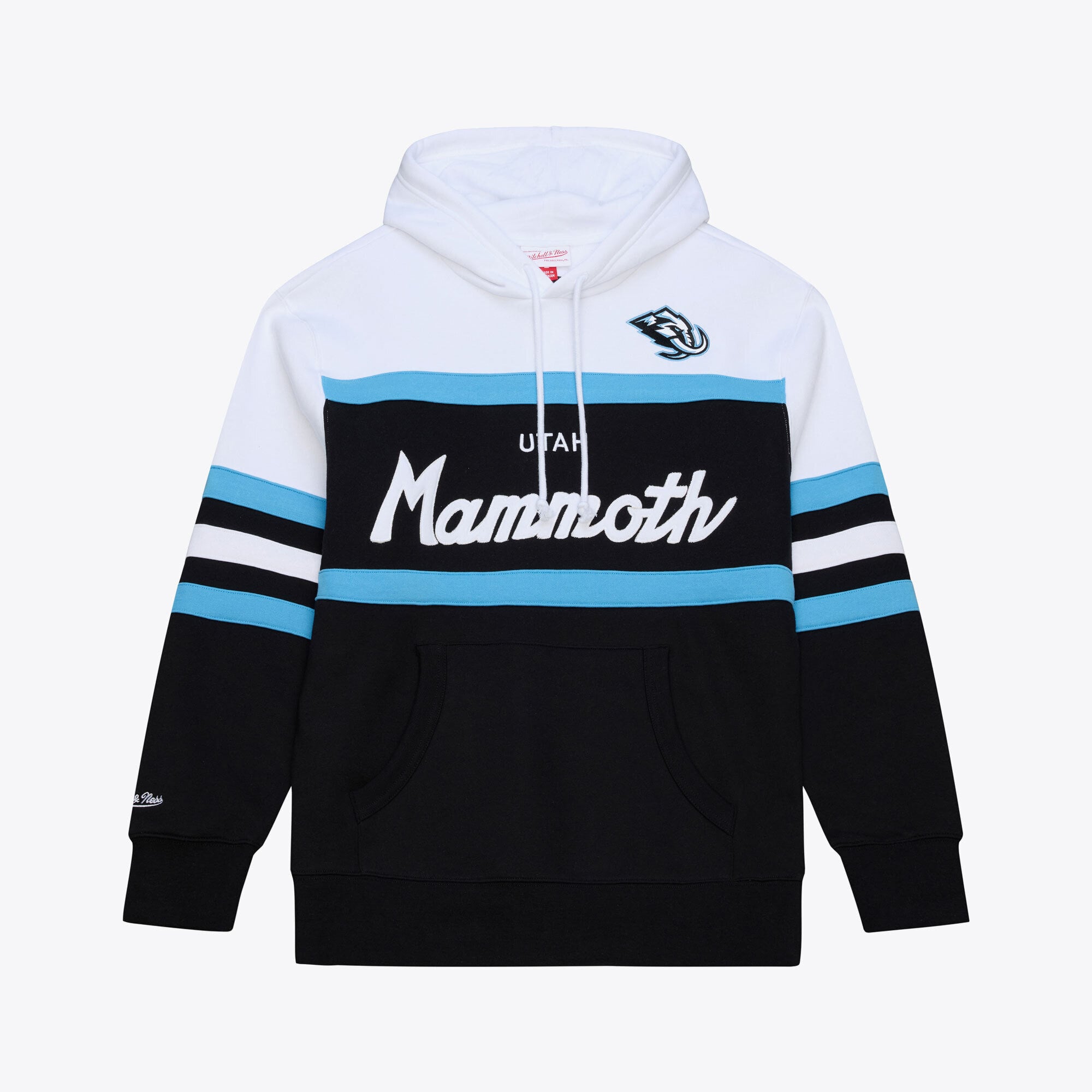 Men's Mitchell & Ness Black Utah Mammoth Head Coach Hoodie