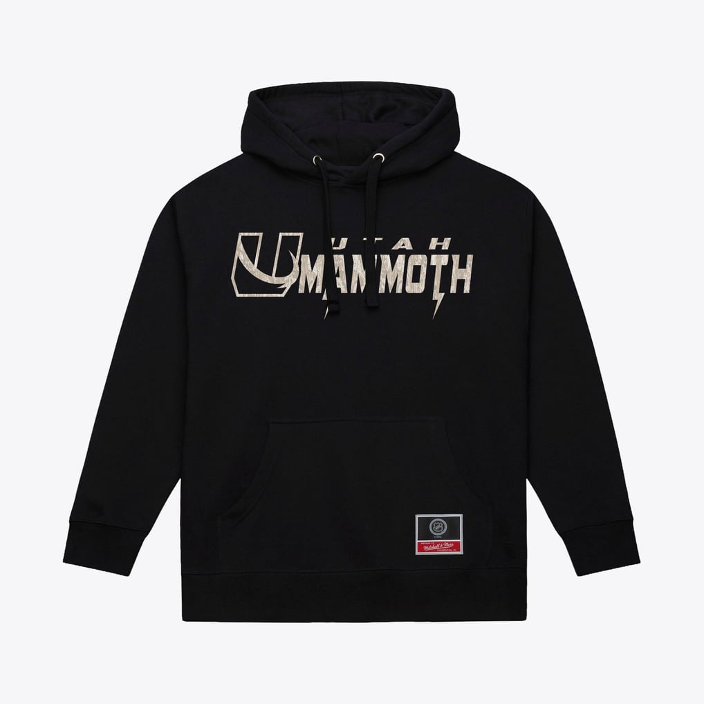 Men's Utah Mammoth Mitchell & Ness Black True Timber Camo Hoodie