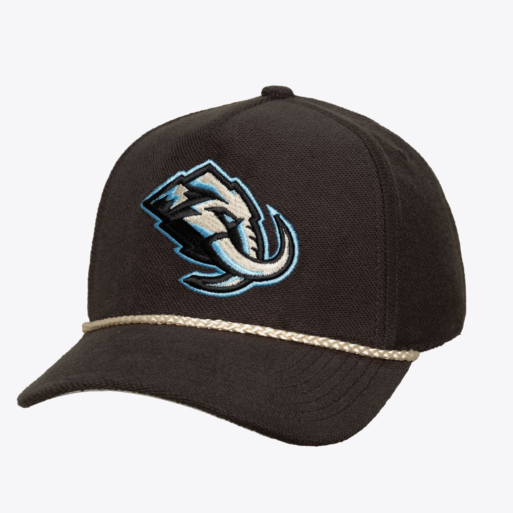 Casquette snapback Mitchell & Ness Utah Mammoth Heritage Hues Pro Crown pour homme, couleur anthracite.