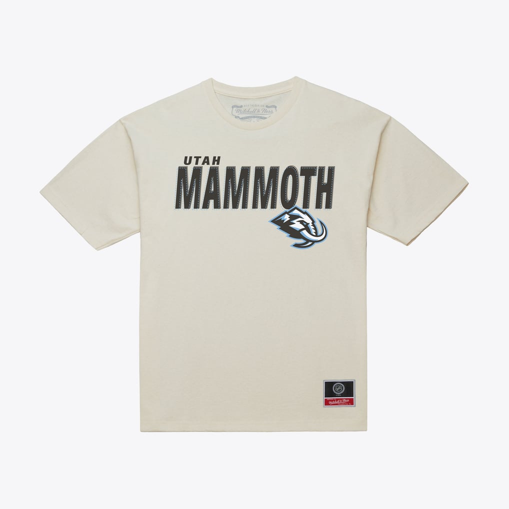 Men's Utah Mammoth Mitchell & Ness Cream Core Plus T-Shirt