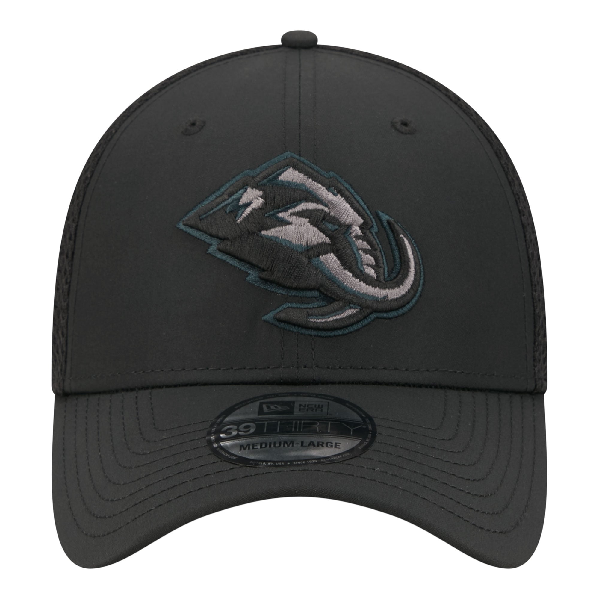 Casquette extensible New Era Utah Mammoth Blackout 39THIRTY pour homme