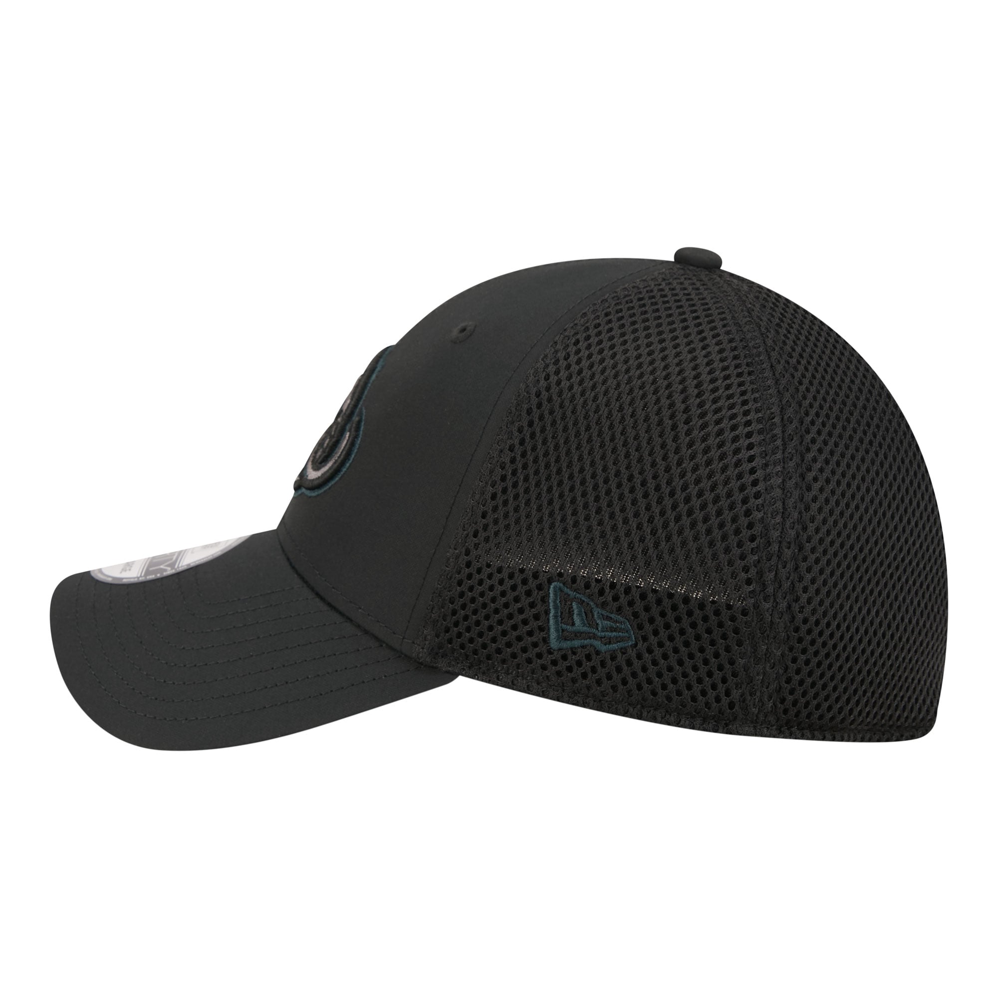 Casquette extensible New Era Utah Mammoth Blackout 39THIRTY pour homme
