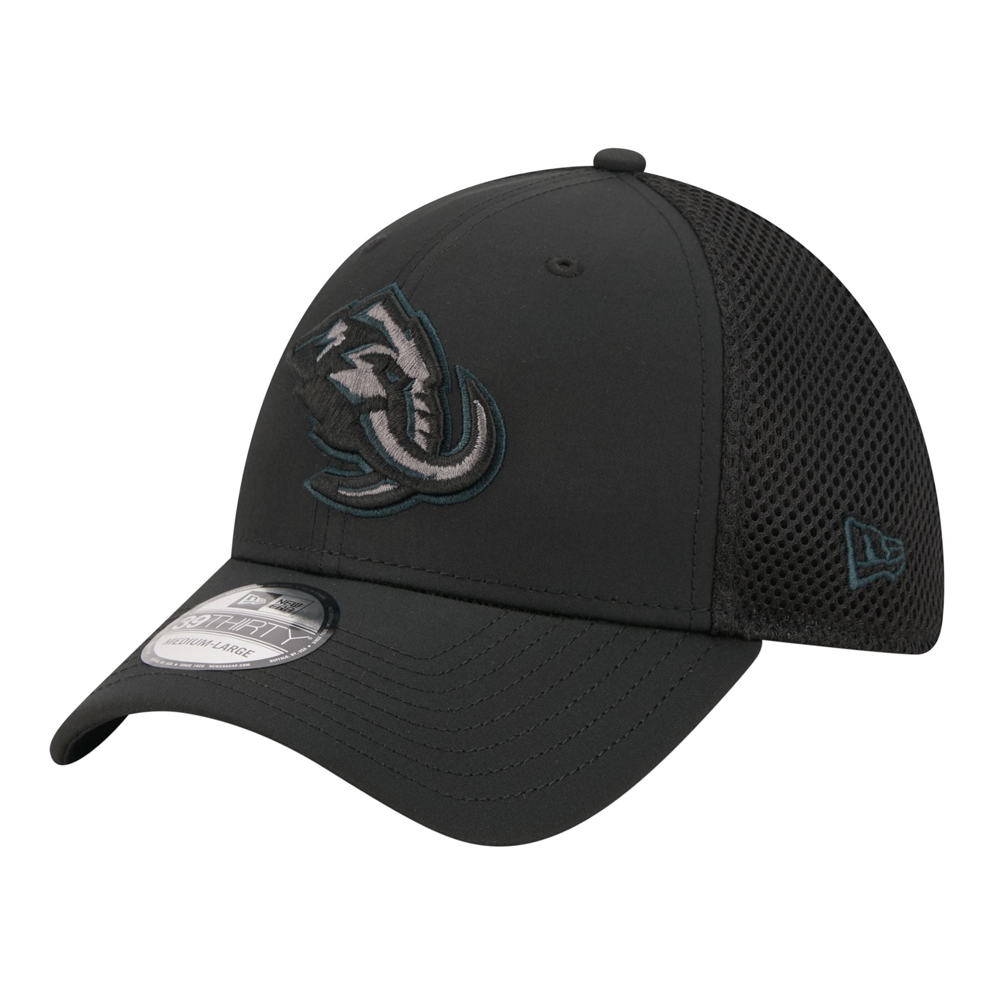 Casquette extensible New Era Utah Mammoth Blackout 39THIRTY pour homme
