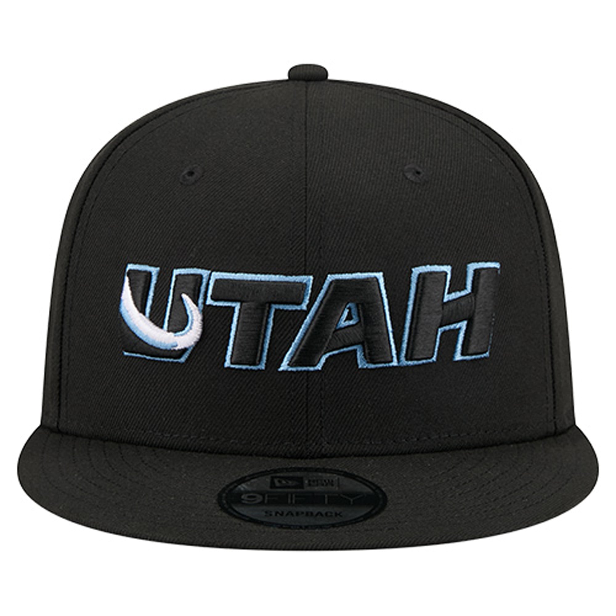 Casquette snapback 9FIFTY noire New Era pour homme avec logo de l'équipe Utah Mammoth