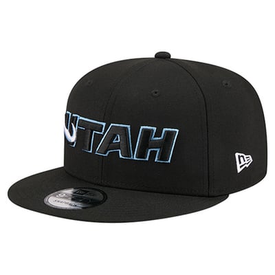 Utah Mammoth New Era Team Wordmark 9FIFTY Snapback Hat - Black