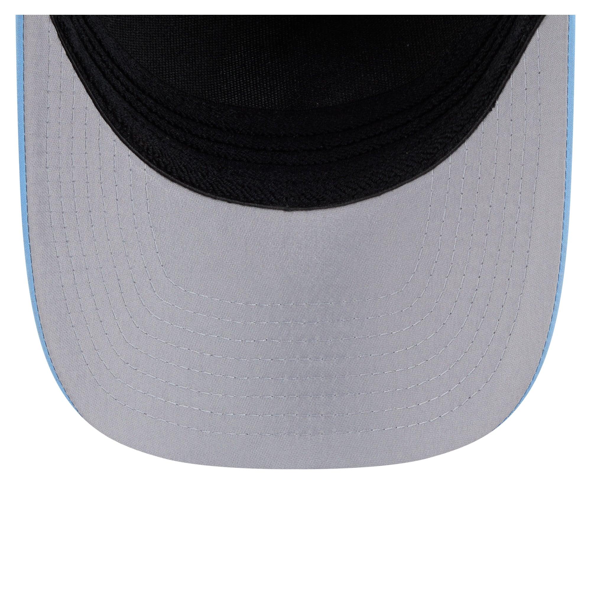 Men's New Era Black/Light Blue Utah Mammoth 2-Tone Featherweight 39THIRTY A-Frame M-Crown Flex Hat