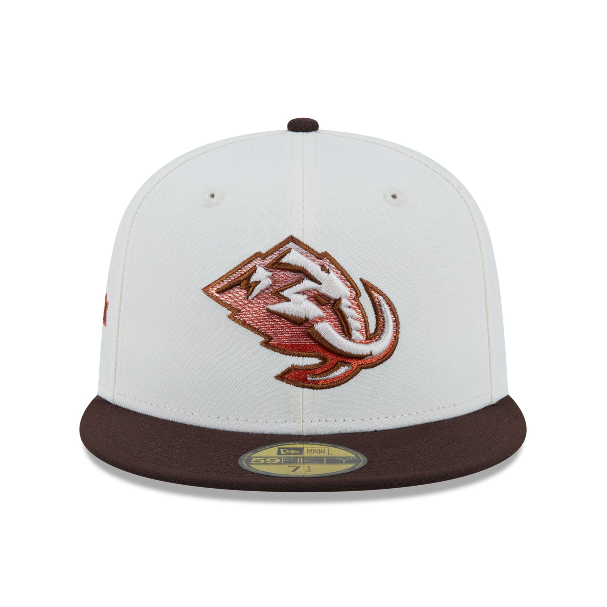 Casquette ajustée New Era Utah Mammoth Pumpkin Spice 59FIFTY pour homme, couleur crème