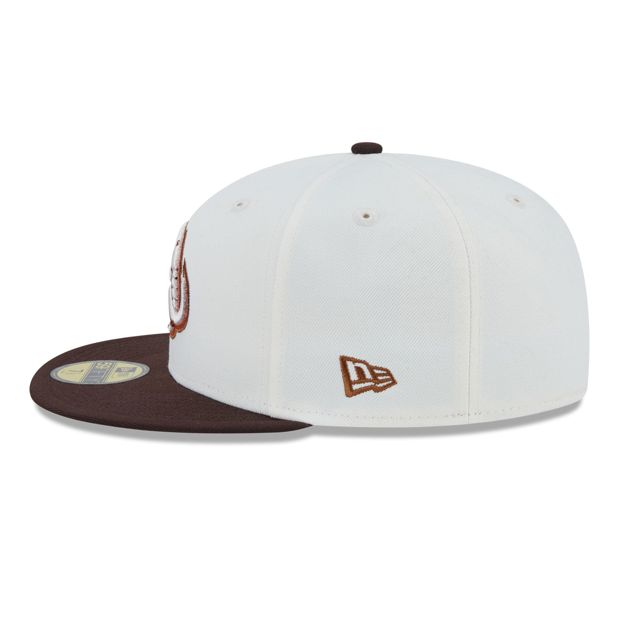 Casquette ajustée New Era Utah Mammoth Pumpkin Spice 59FIFTY pour homme, couleur crème