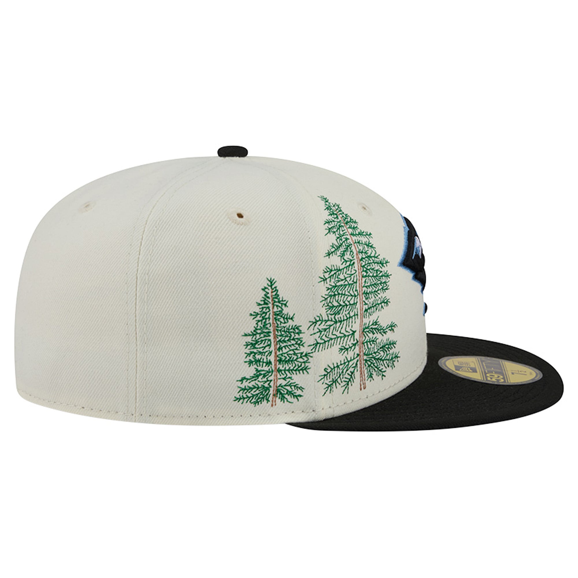 Casquette ajustée New Era Utah Mammoth Localized Stitched 59FIFTY pour homme, crème/noir