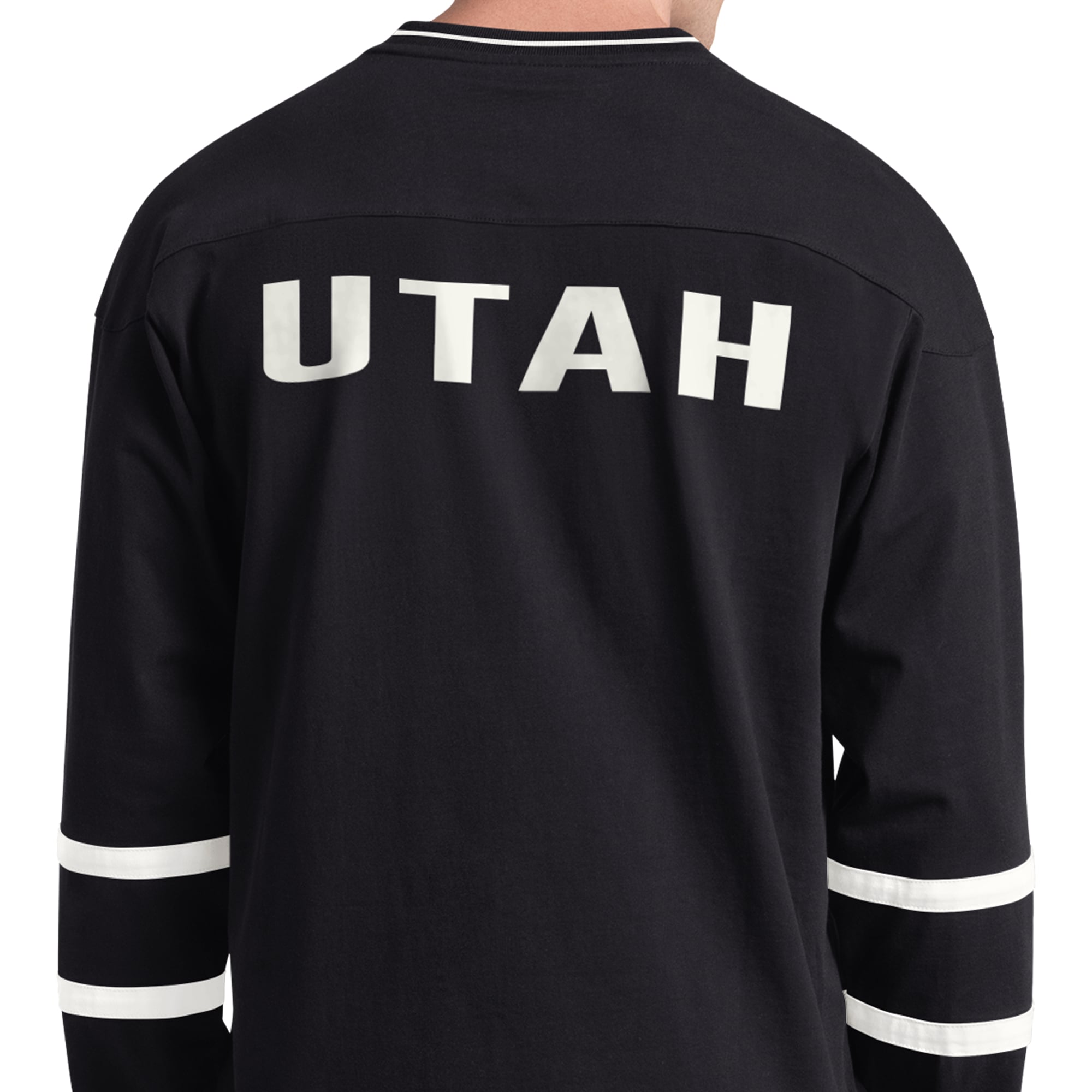 T-shirt à manches longues et col en V Starter Black Utah Mammoth Line Up pour homme