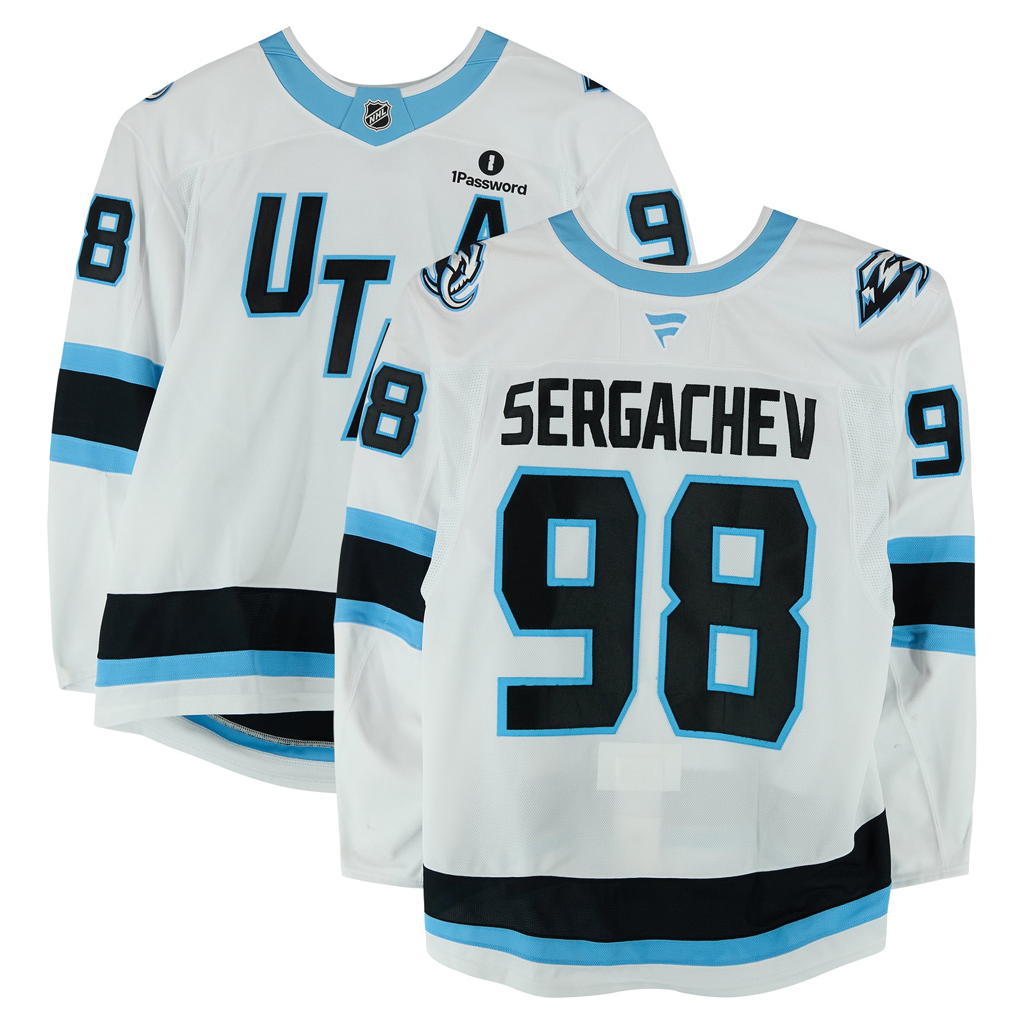 Mikhail Sergachev Utah Mammoth Game-Used #98 Jersey Worn During Round One of the 2026 Stanley Cup Playoffs vs. Vegas Golden Knights