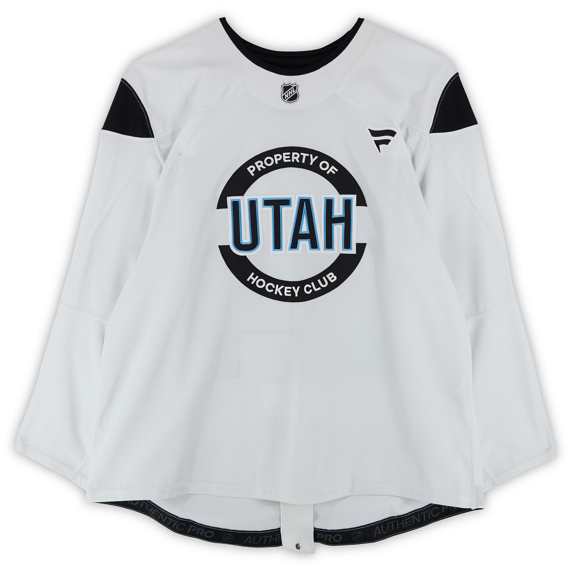 Mikhail Sergachev Utah Mammoth Practice-Used #98 White Jersey from the 2024-25 NHL Season
