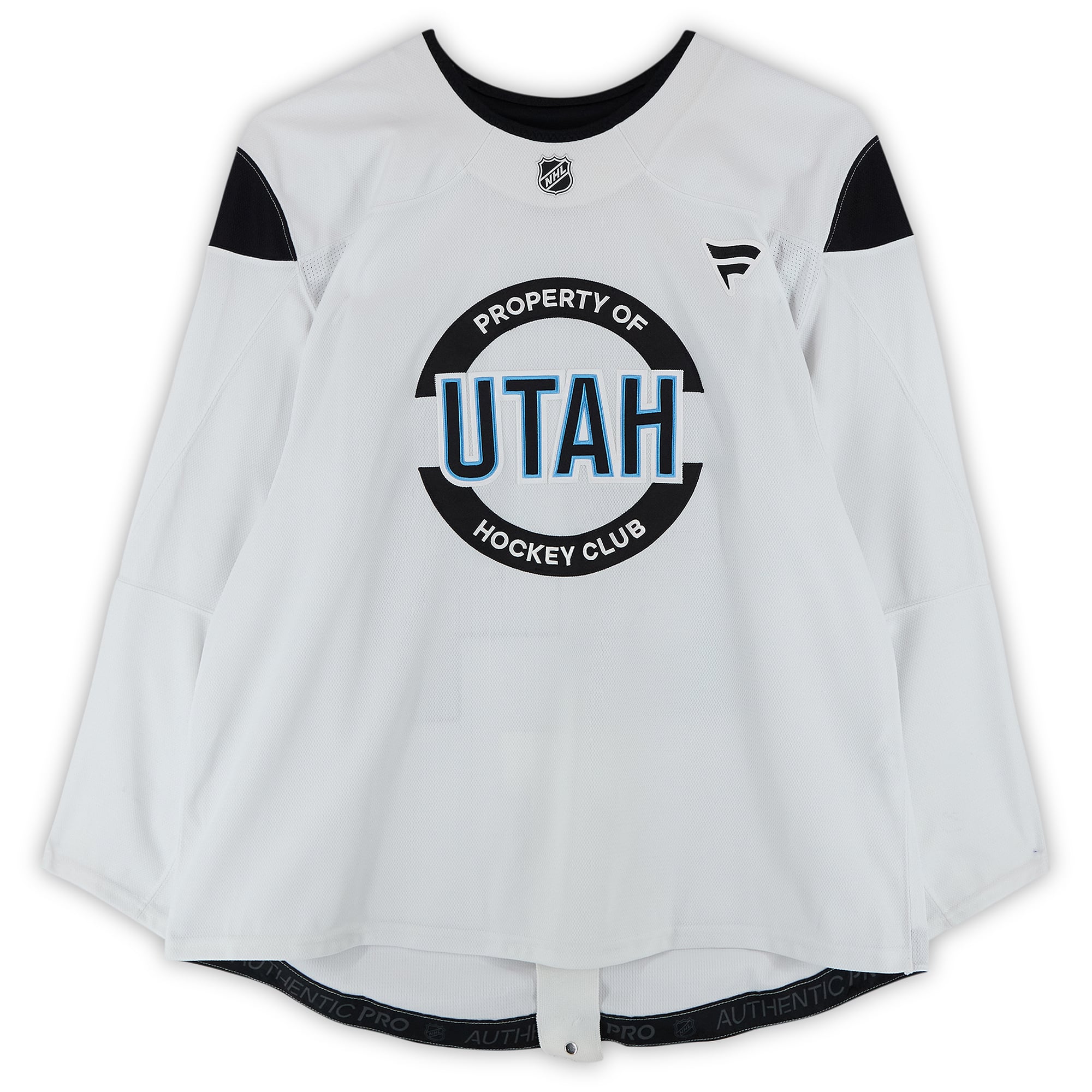 Miko Matikka Utah Hockey Club Practice-Used #49 White Jersey from the 2024-25 NHL Season