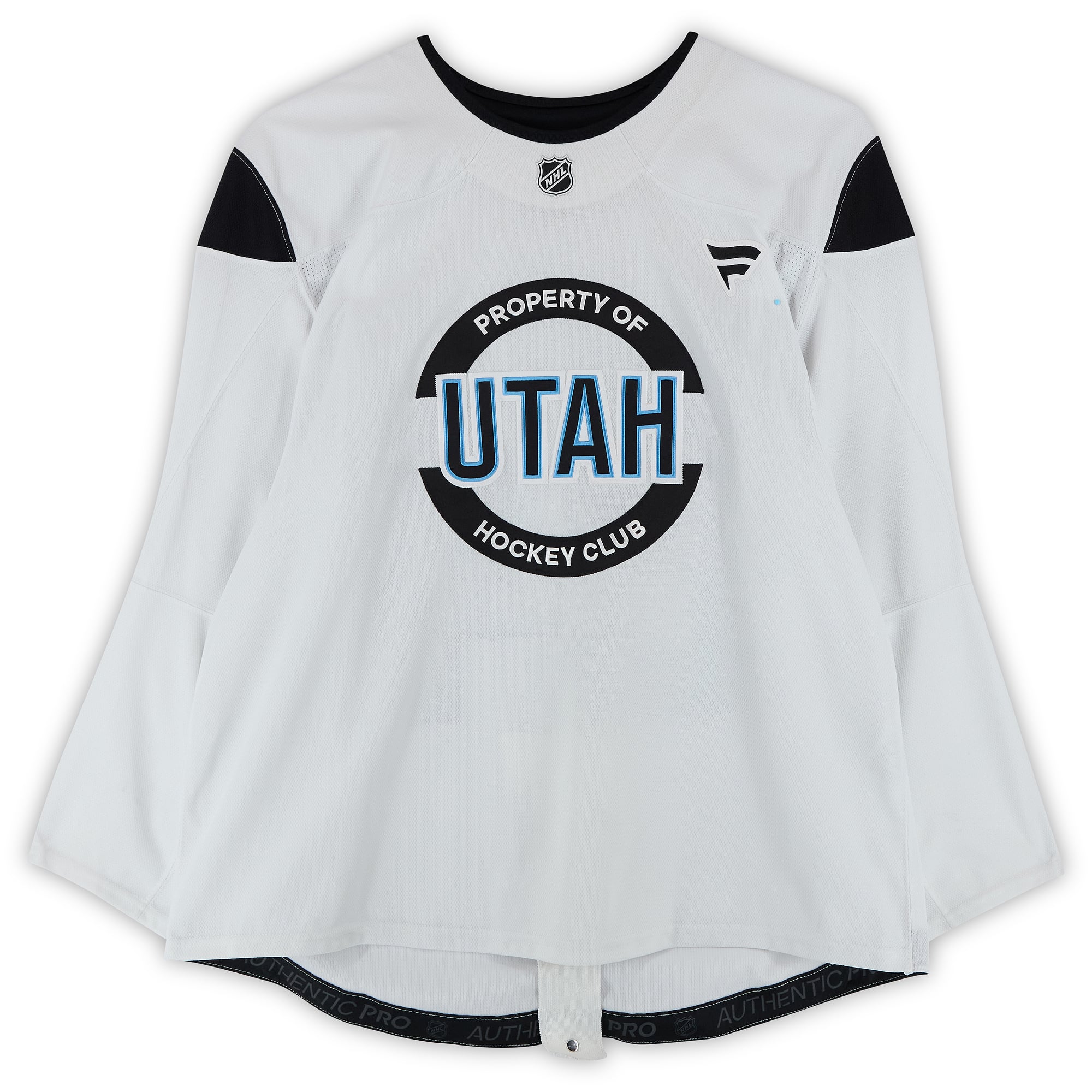 Montana Onyebuchi Utah Mammoth Practice-Used #79 White Jersey from the 2024-25 NHL Season