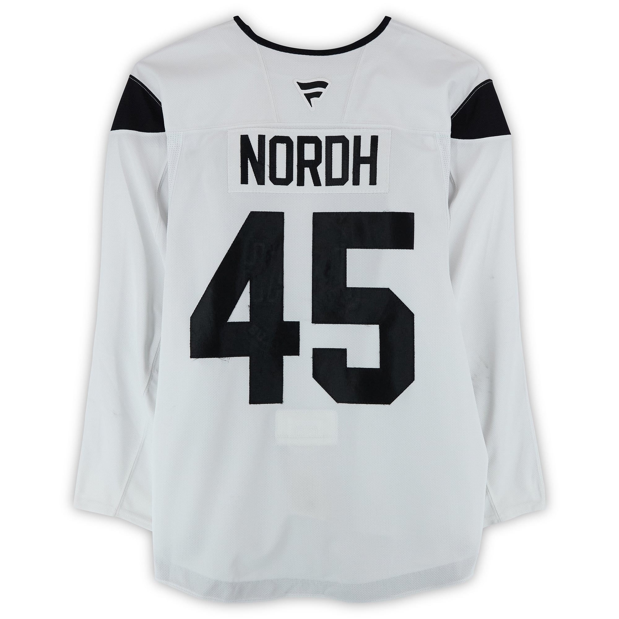Noel Nordh Utah Hockey Club Practice-Used #45 White Jersey from the 2024-25 NHL Season