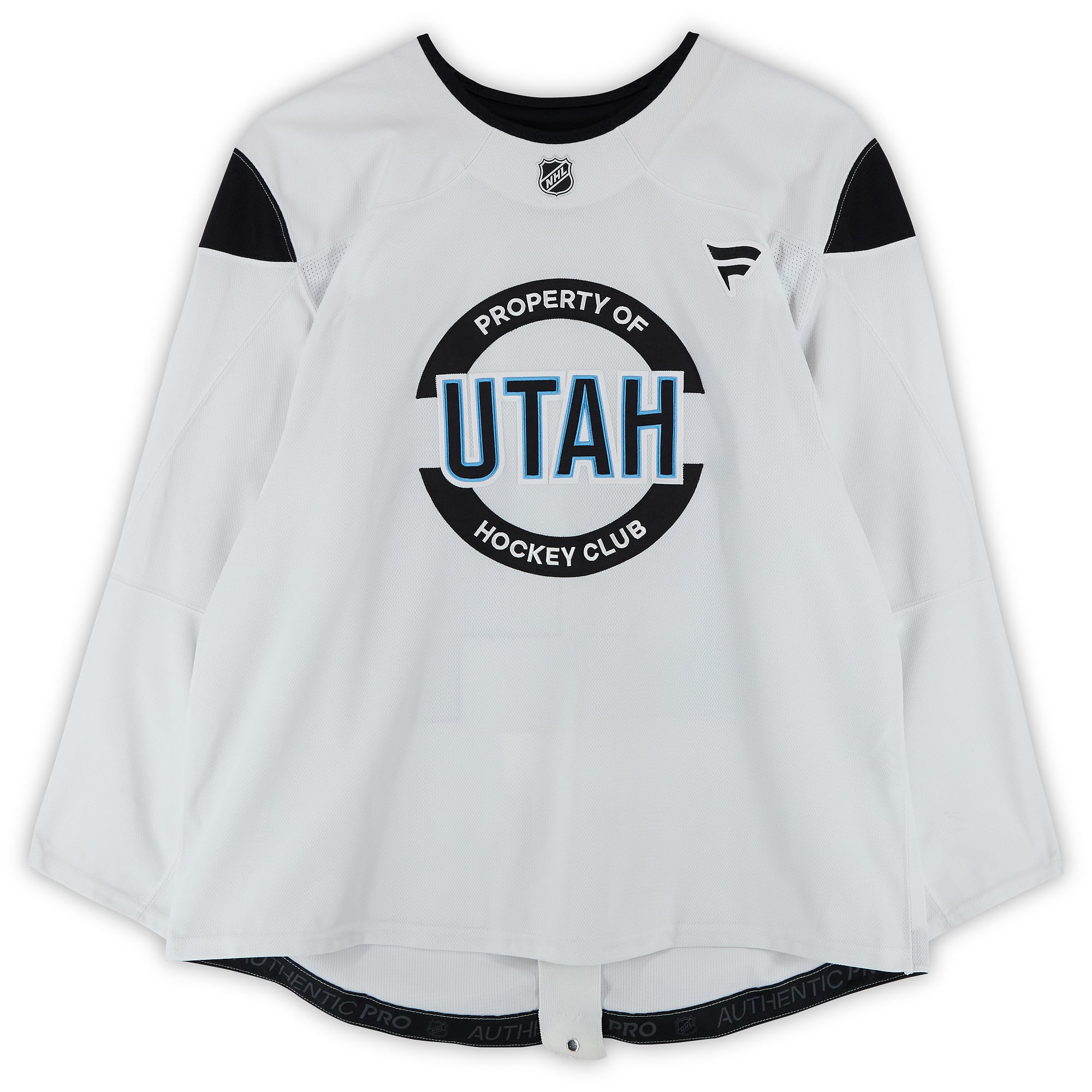 Owen Allard Utah Hockey Club Practice-Used #37 White Jersey from the 2024-25 NHL Season