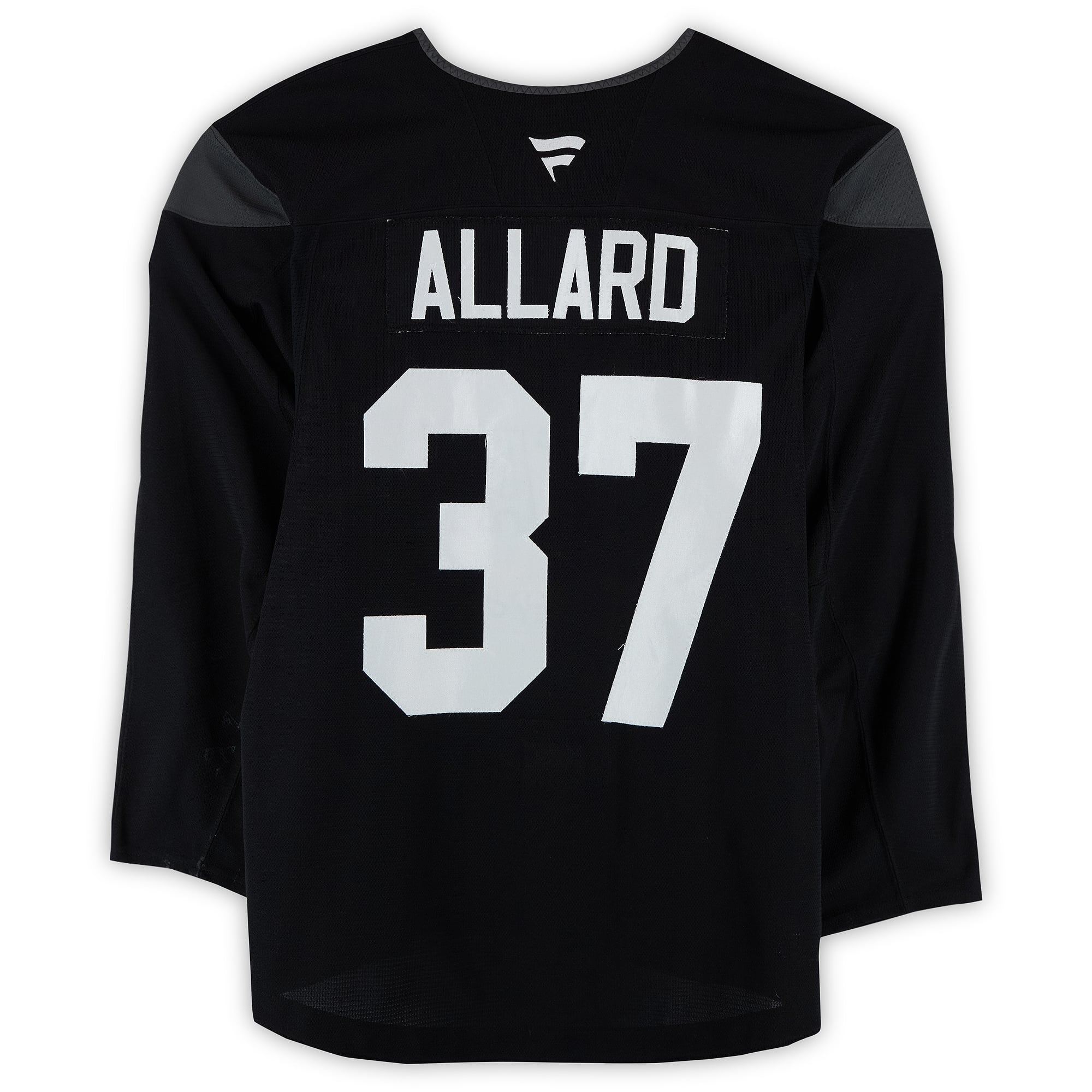 Maillot noir d'entraînement n° 37 d'Owen Allard (Utah Mammoth) lors de la saison 2024-2025 de la LNH