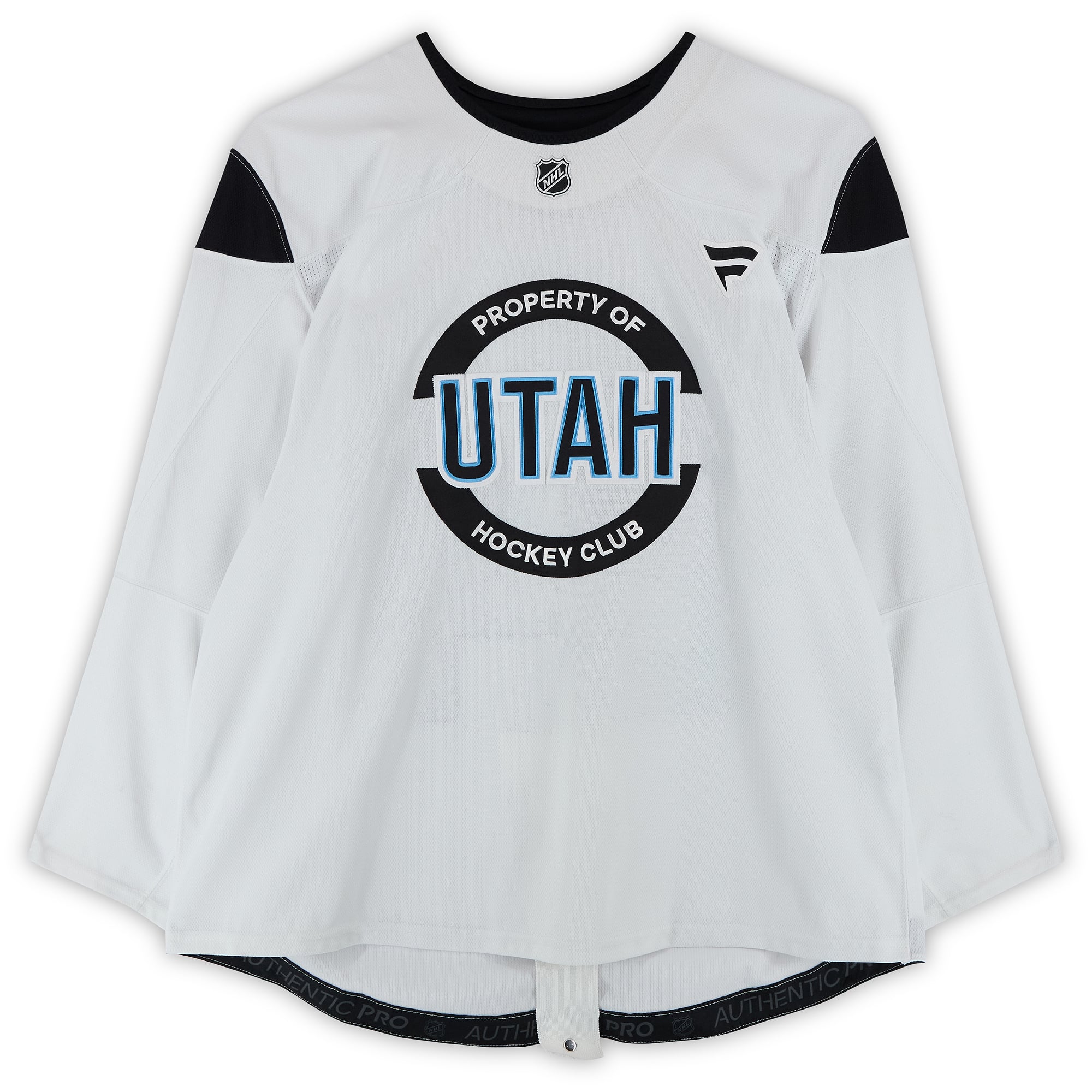 Peter DiLiberatore Utah Hockey Club Practice-Used #40 White Jersey from the 2024-25 NHL Season